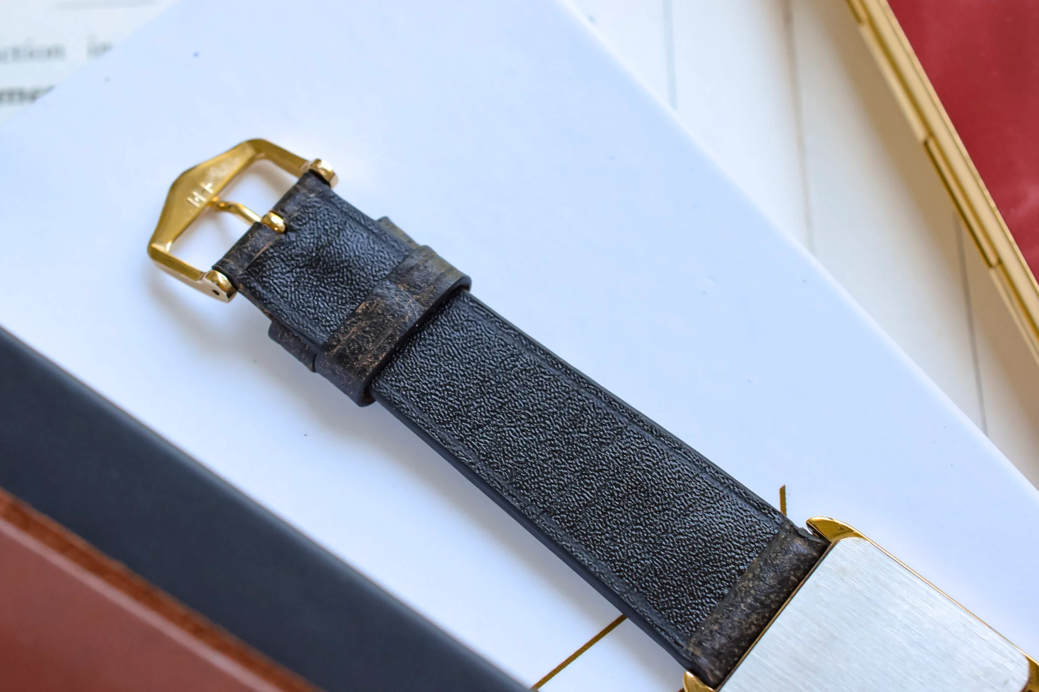 1980s Omega De Ville Champagne Bark Dial Rivoli - Image 7