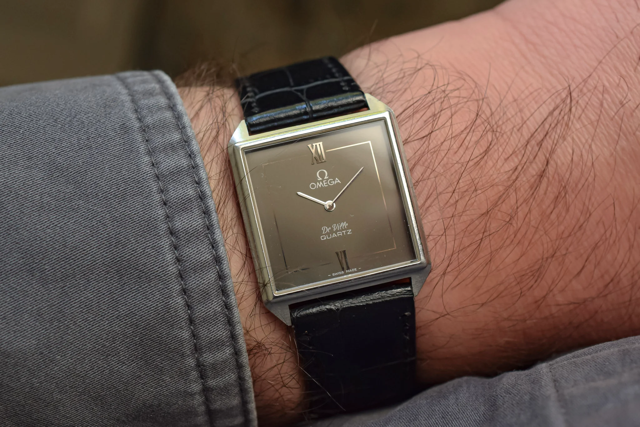 1980s Omega De Ville Gray Dial Classic - Image 2