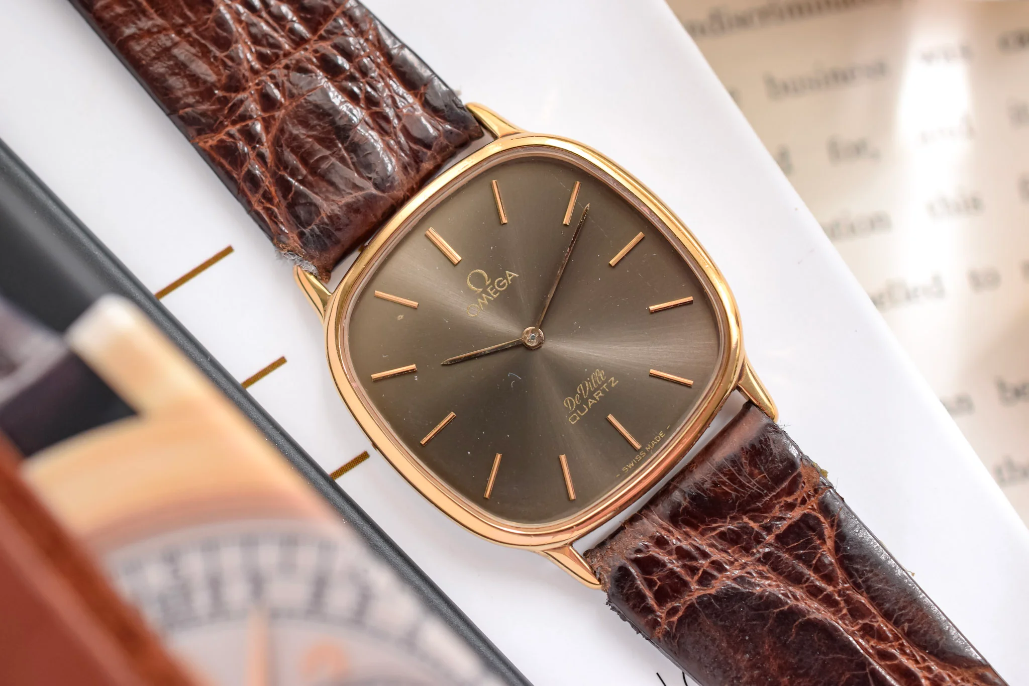 1980s Omega De Ville Smoked Dial Les Genevoises - Image 3