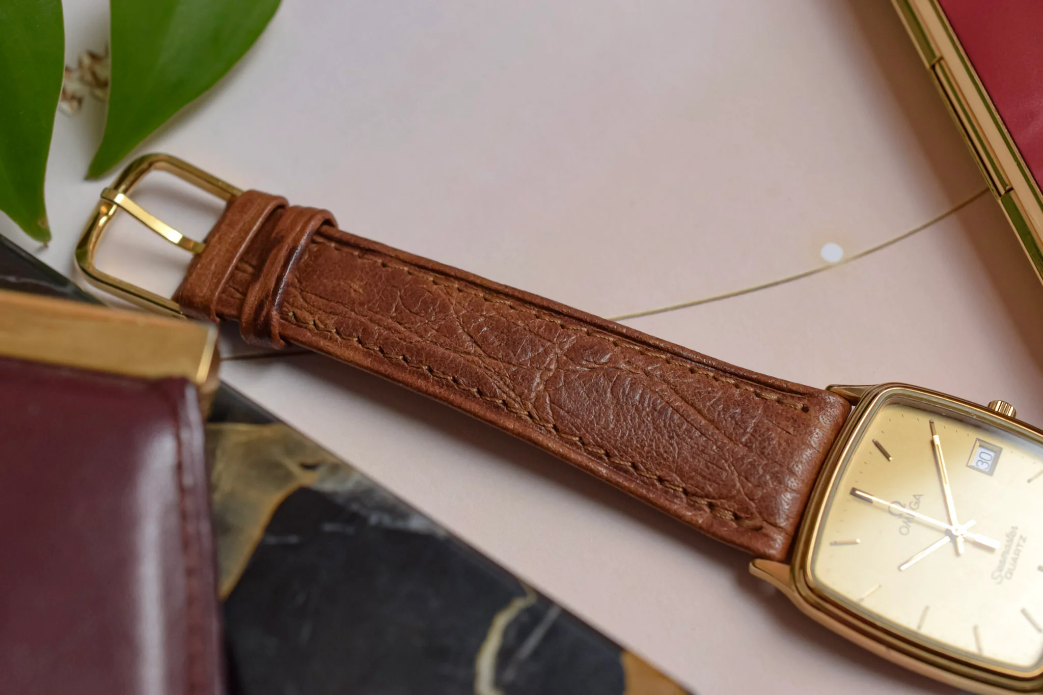 1980s Omega Seamaster Monaco - Brown Strap - Image 7