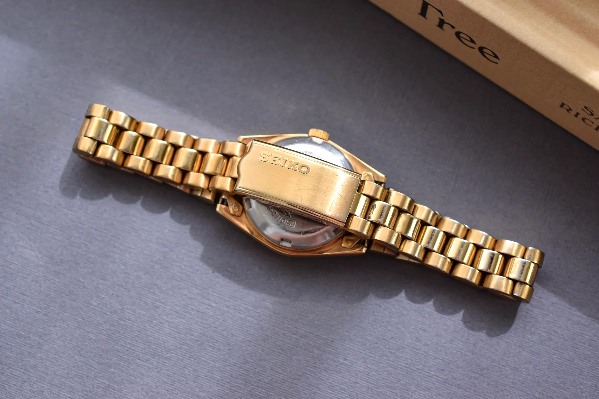 1981 Seiko 5 Automatic "Ladies Size" Champagne Day-Date "President" - Image 7