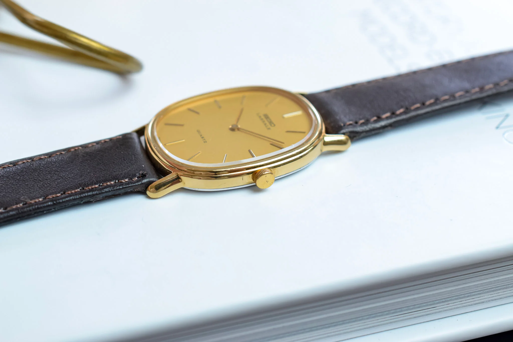 1981 Seiko Lassale Champagne Ellipse - Image 4