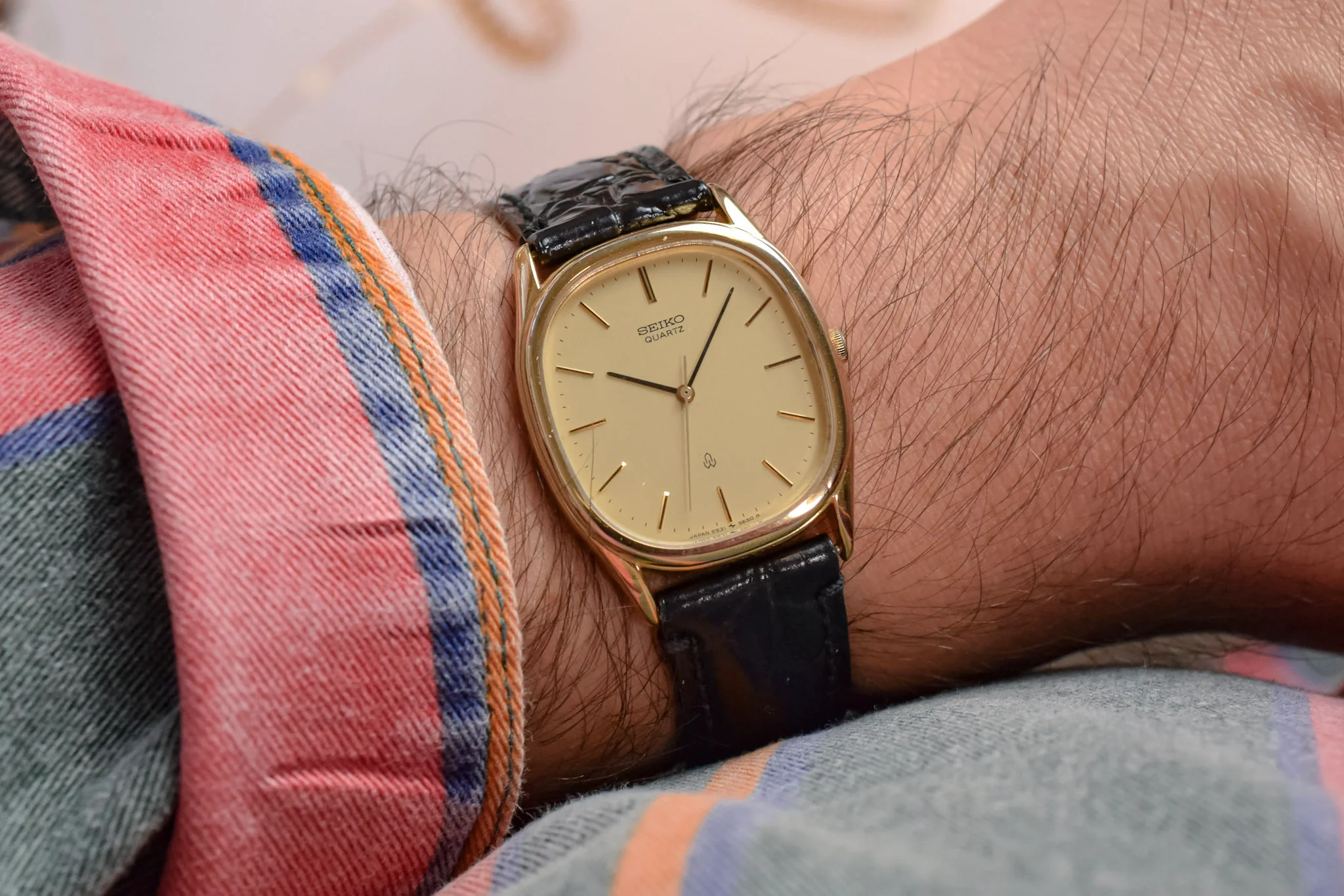 1981 Seiko SGP Champagne Ellipse - Image 3