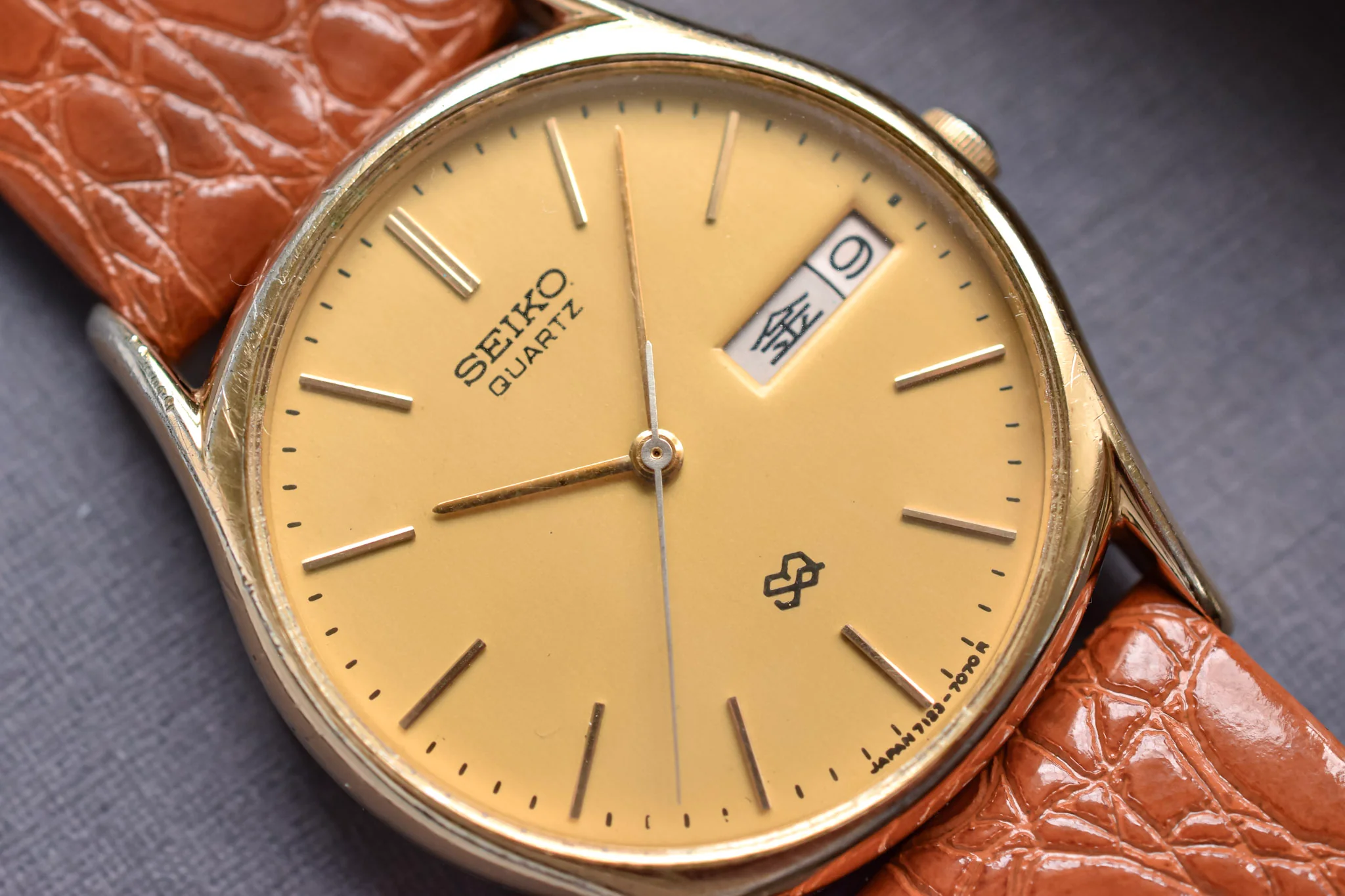 1981 Seiko SQ Champagne Kanji Day-Date - Image 3