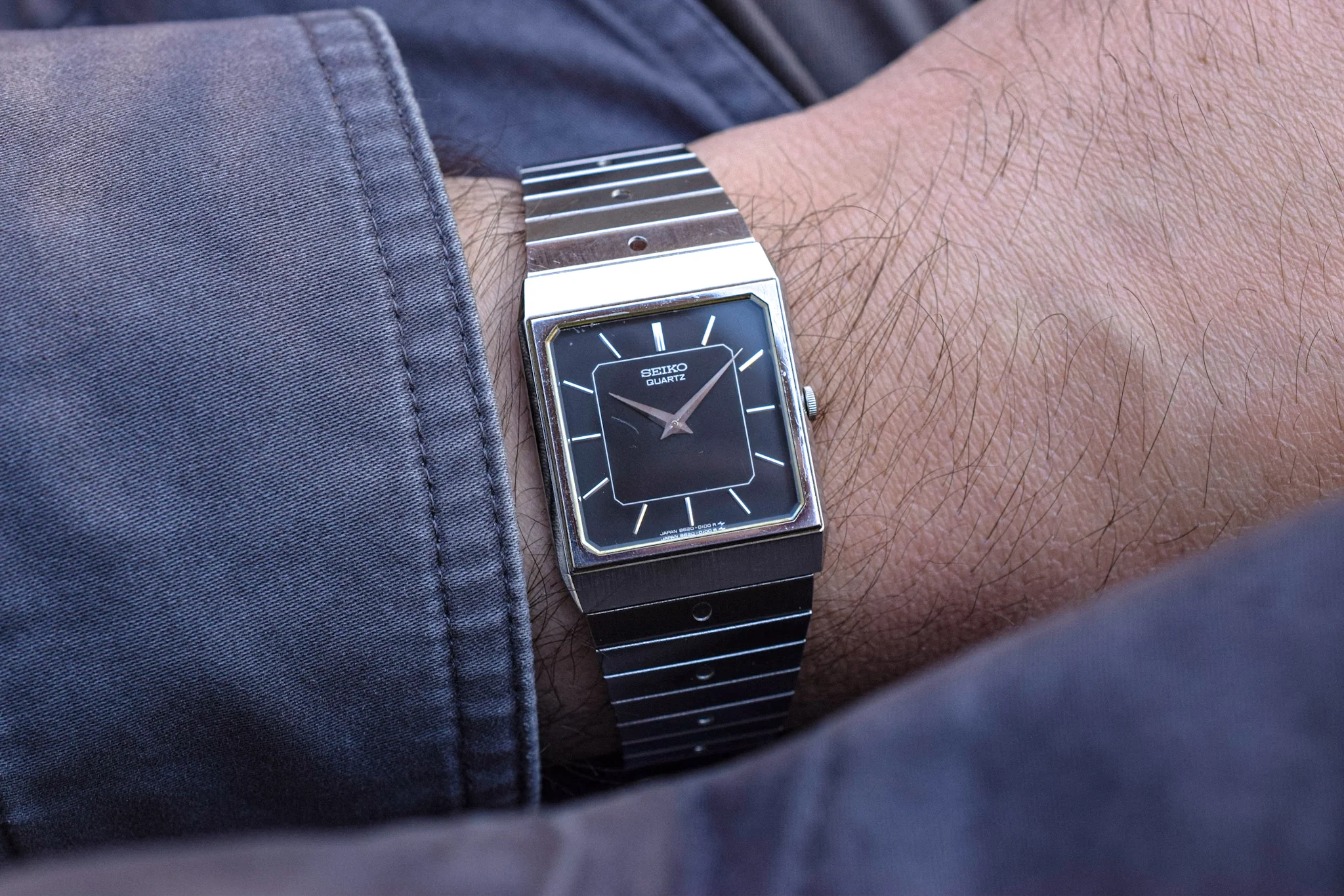 1981 Seiko Tank Integrated Steel Bracelet - Image 2