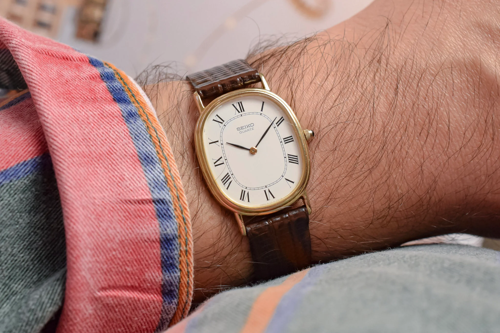 1981 Seiko SGP White Roman Ellipse - Image 3