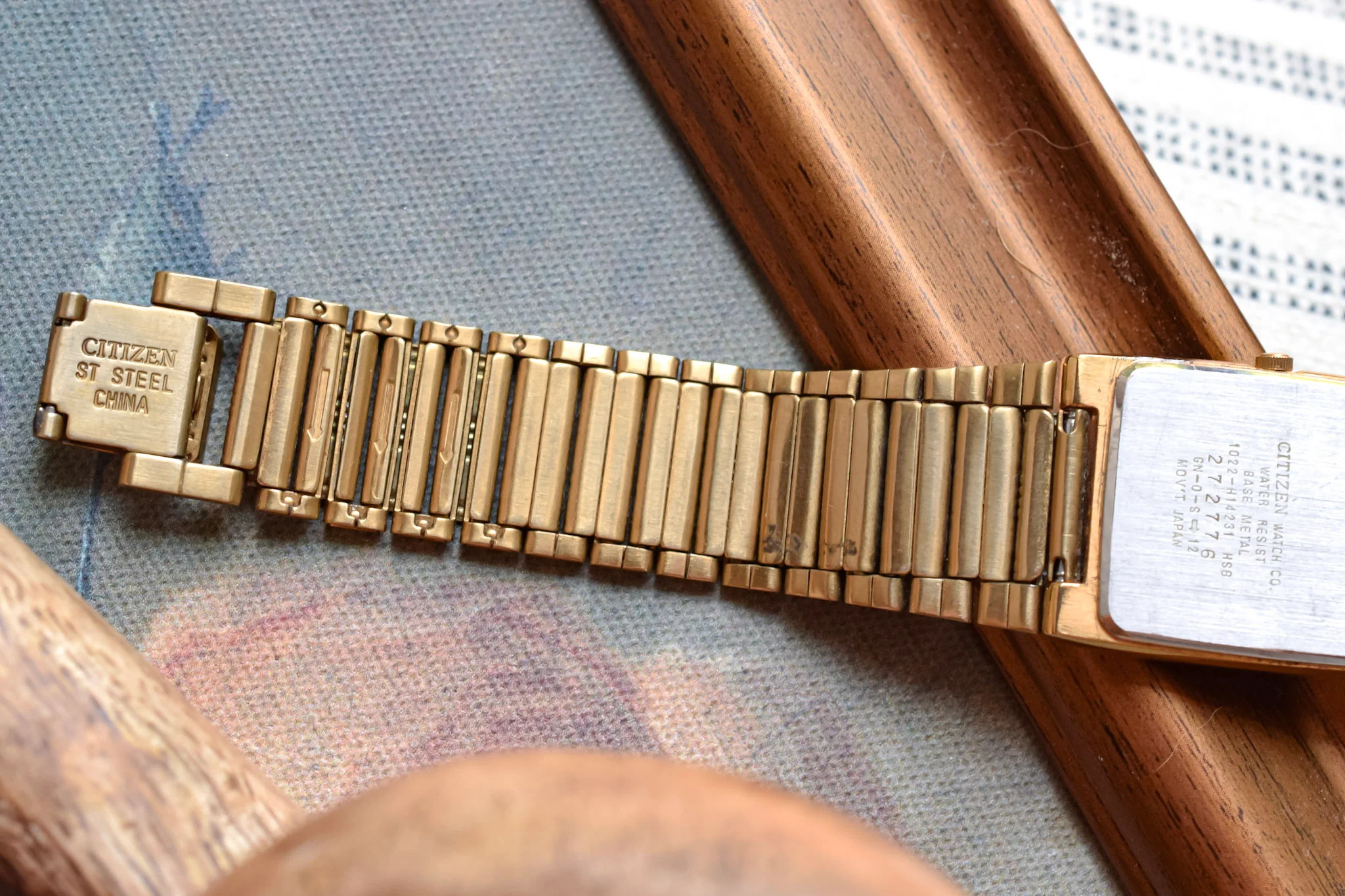 1982 Citizen CQ Black Dial Tank - Image 8