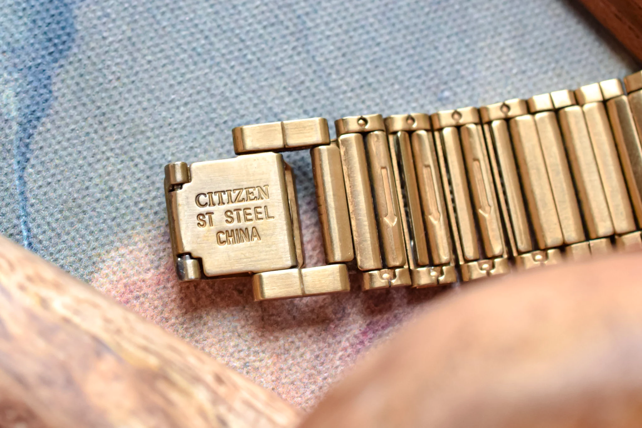 1982 Citizen CQ Black Dial Tank - Image 9
