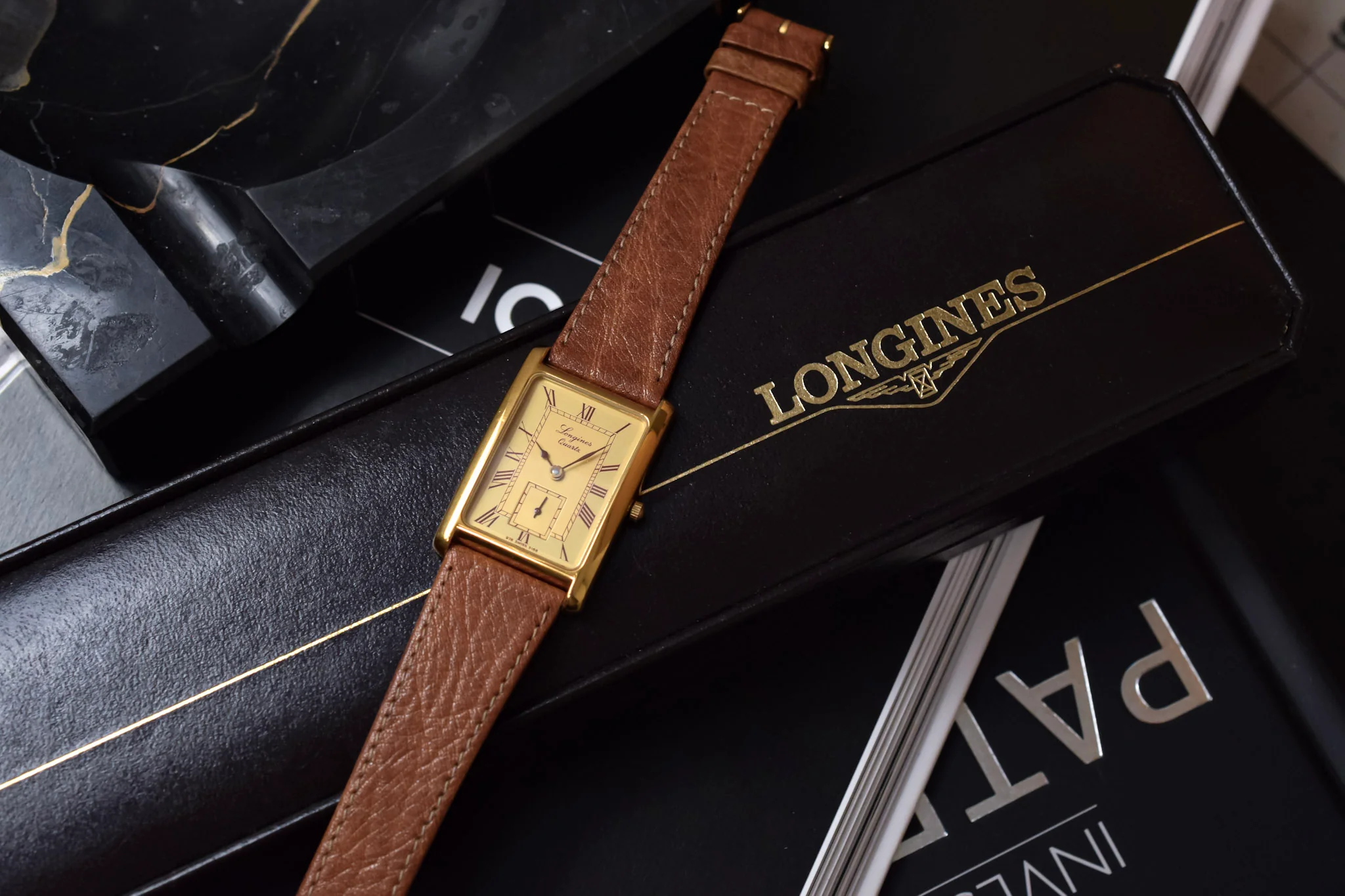 1982 NOS Longines Quartz 150th Anniversary Tank - Image 16