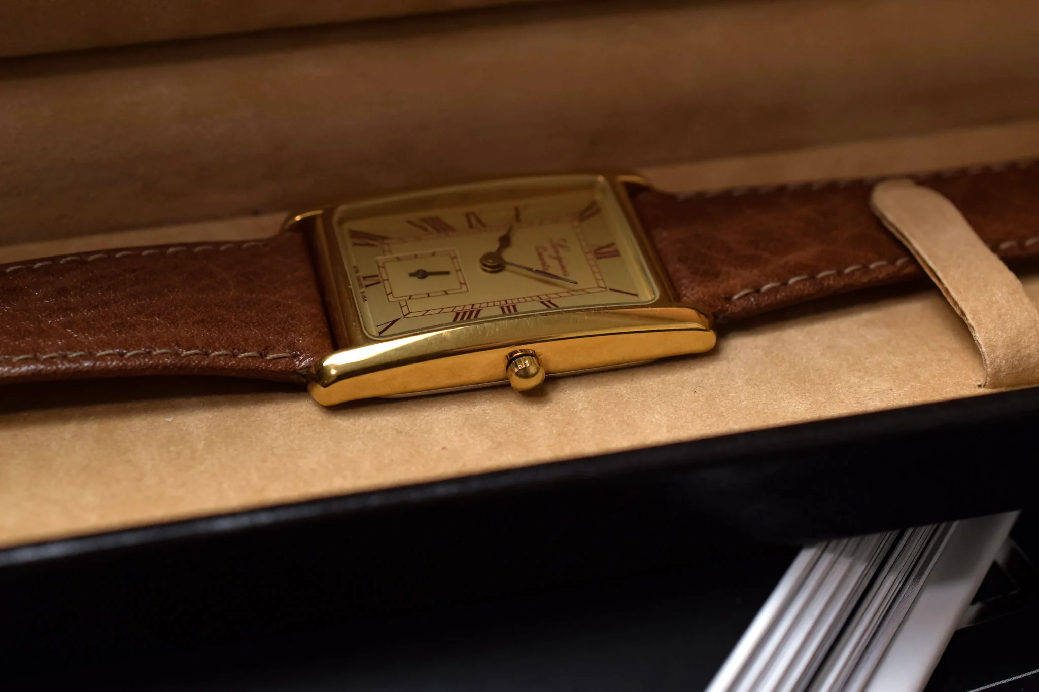 1982 NOS Longines Quartz 150th Anniversary Tank - Image 5