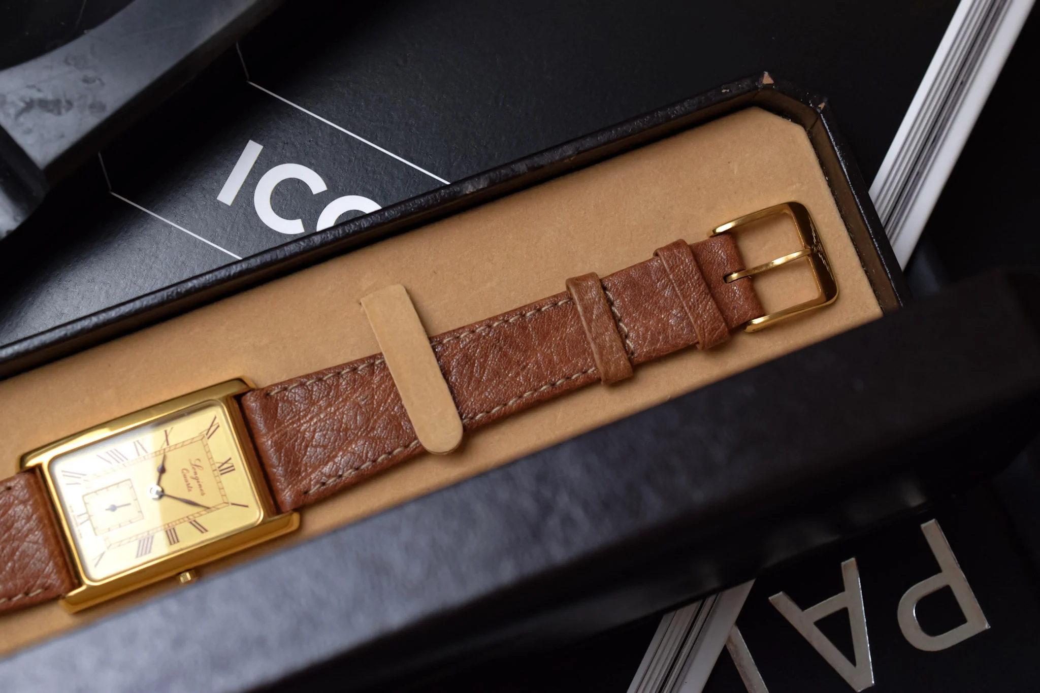 1982 NOS Longines Quartz 150th Anniversary Tank - Image 7