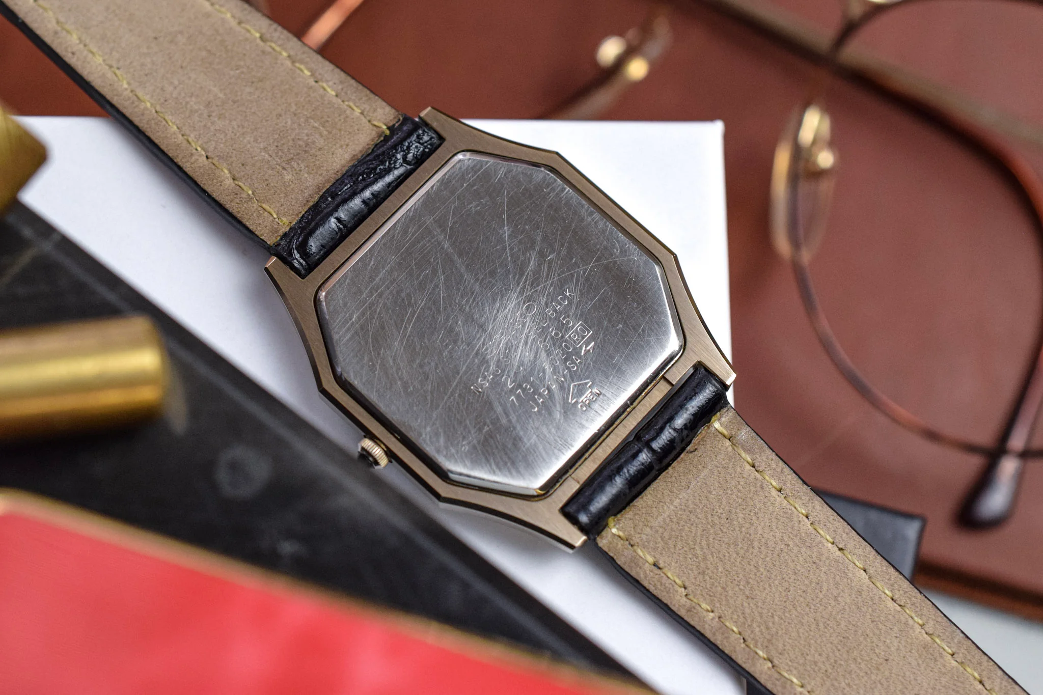 1982 Seiko Dolce NSAG Tapestry Dial Octo - Image 11