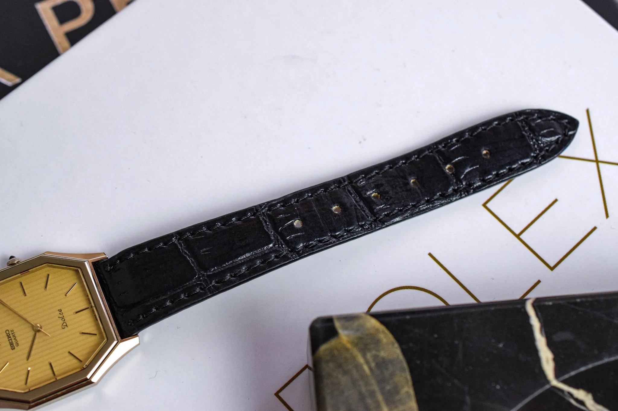 1982 Seiko Dolce NSAG Tapestry Dial Octo - Image 8