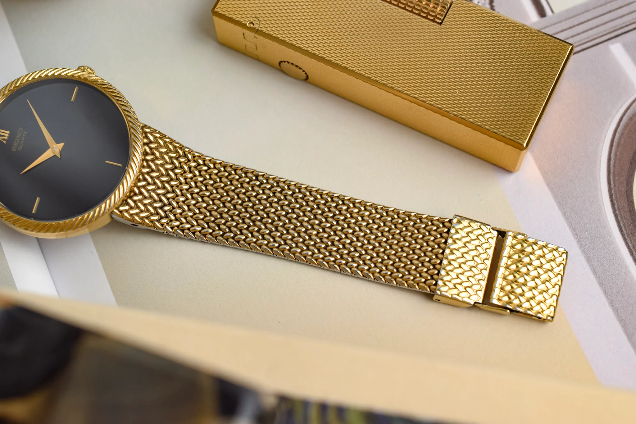 1982 Seiko Gilt Rope Bezel - Image 6