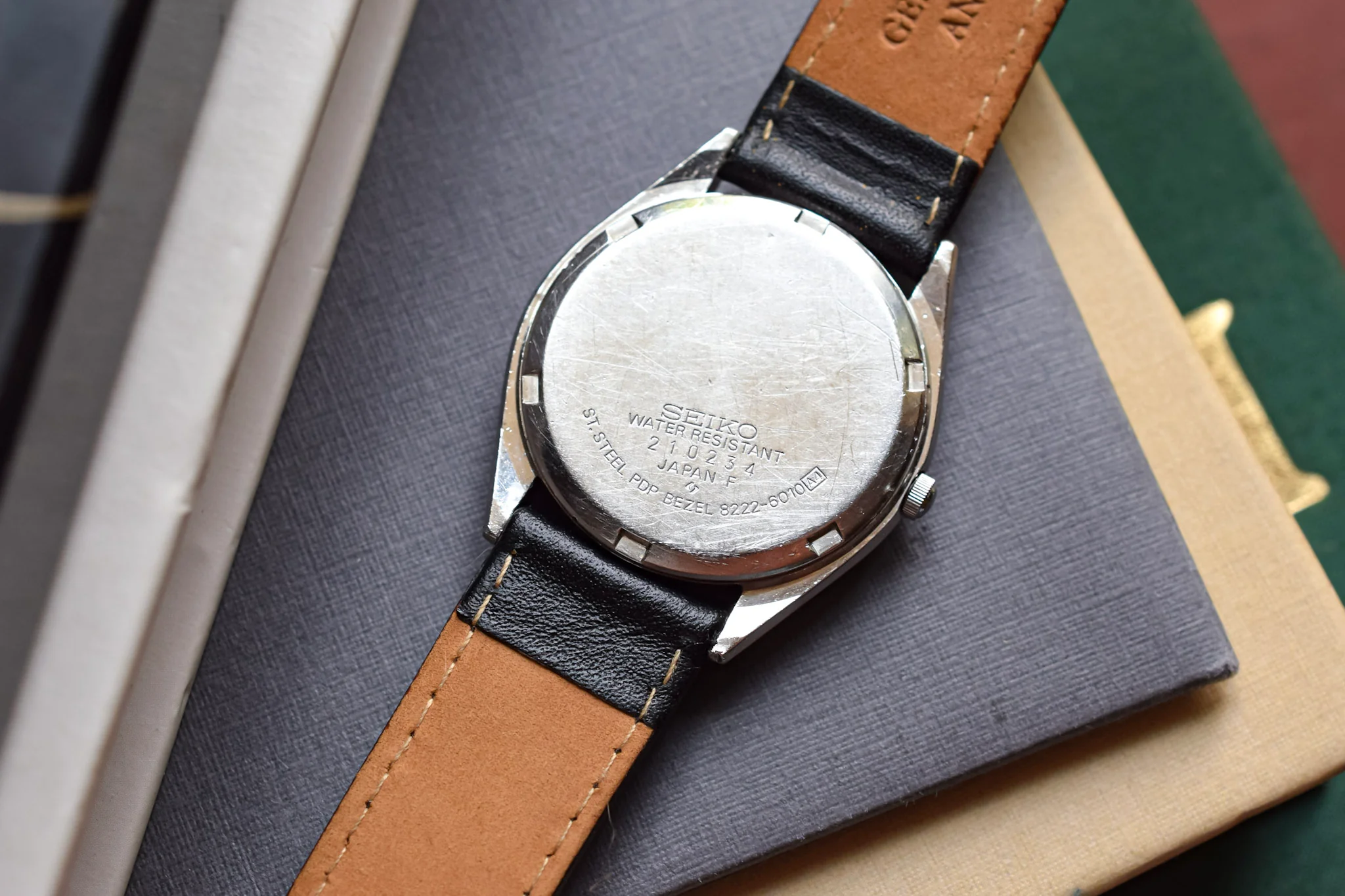 1982 Seiko SQ Steel with Palladium Plated Fluted Bezel - Image 7