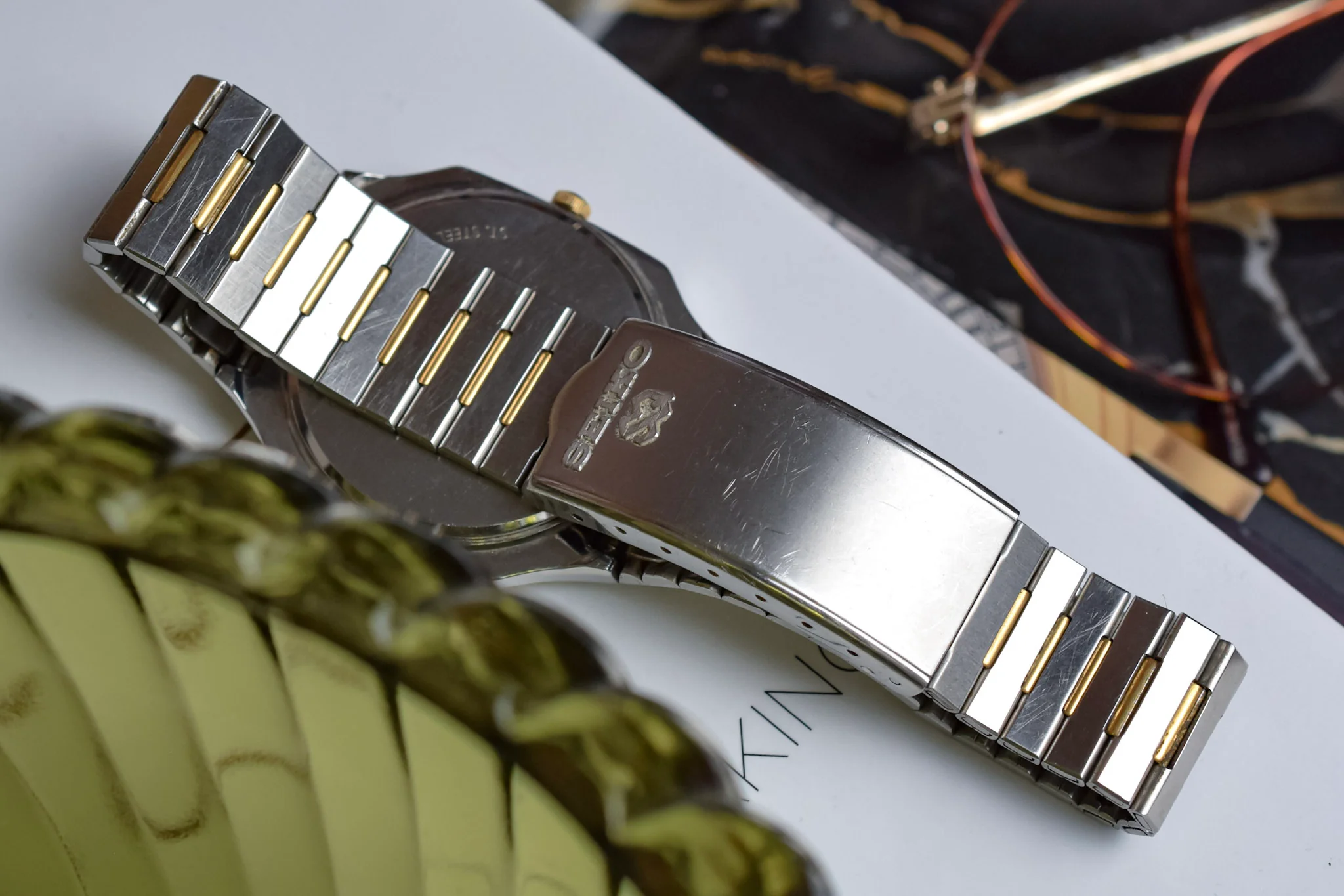 1982 Seiko SQ Two Toned Roman Breguet Hour Hand Octo - Image 6