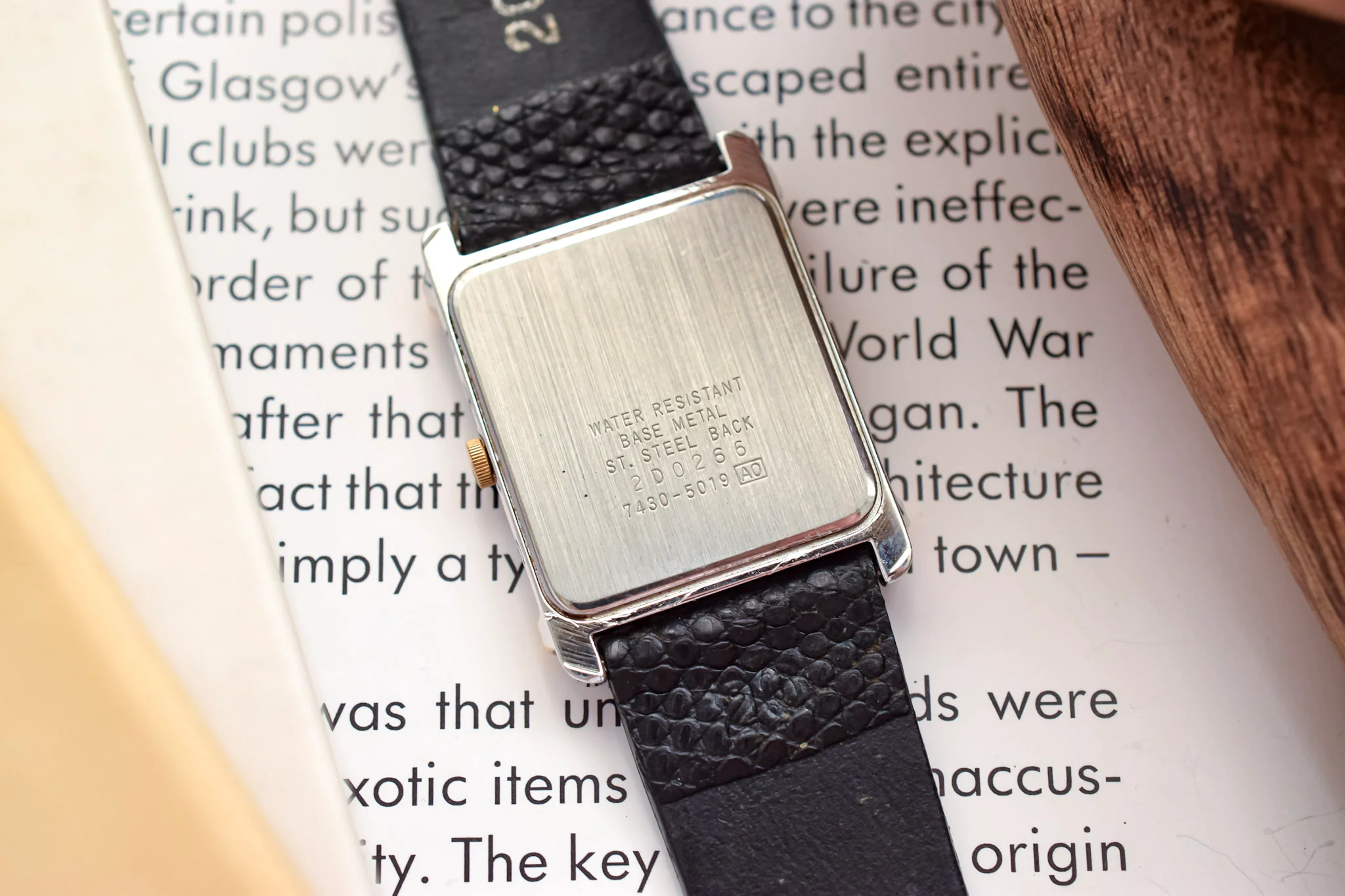 1982 Seiko Stepped Bezel Tank - Image 12