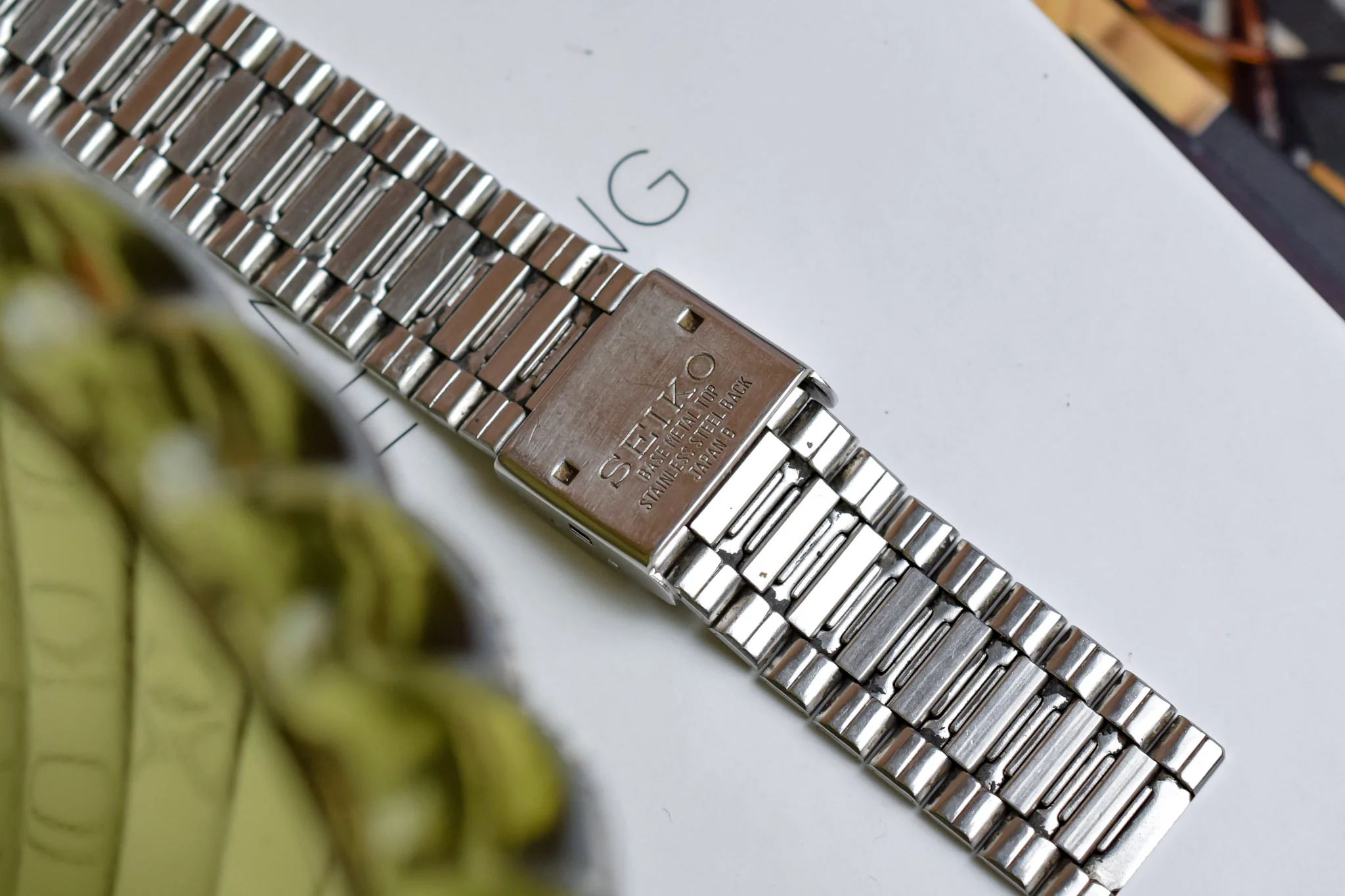 1982 Seiko Two Toned Tonneau Fishbone - Image 7