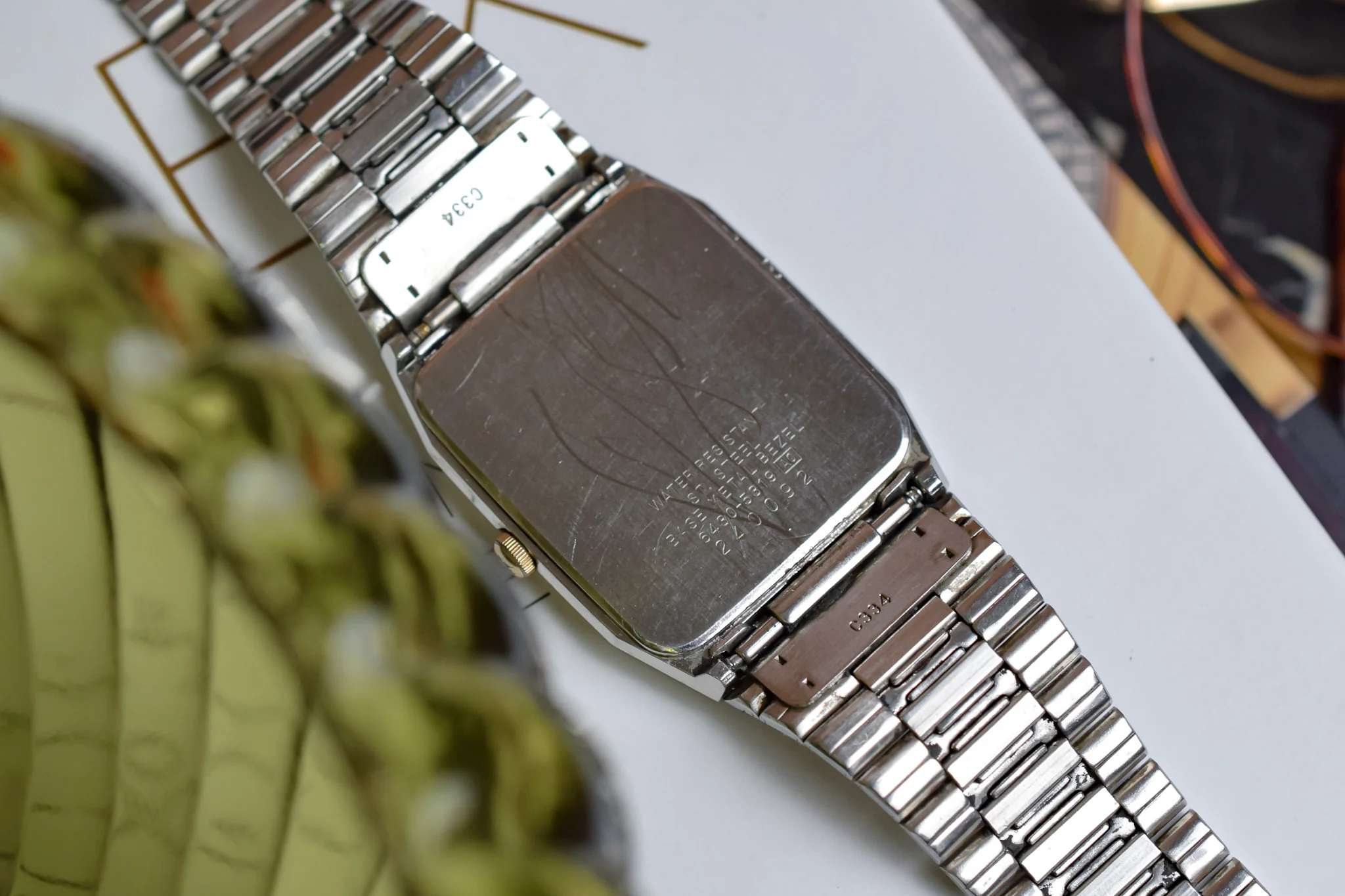 1982 Seiko Two Toned Tonneau Fishbone - Image 9
