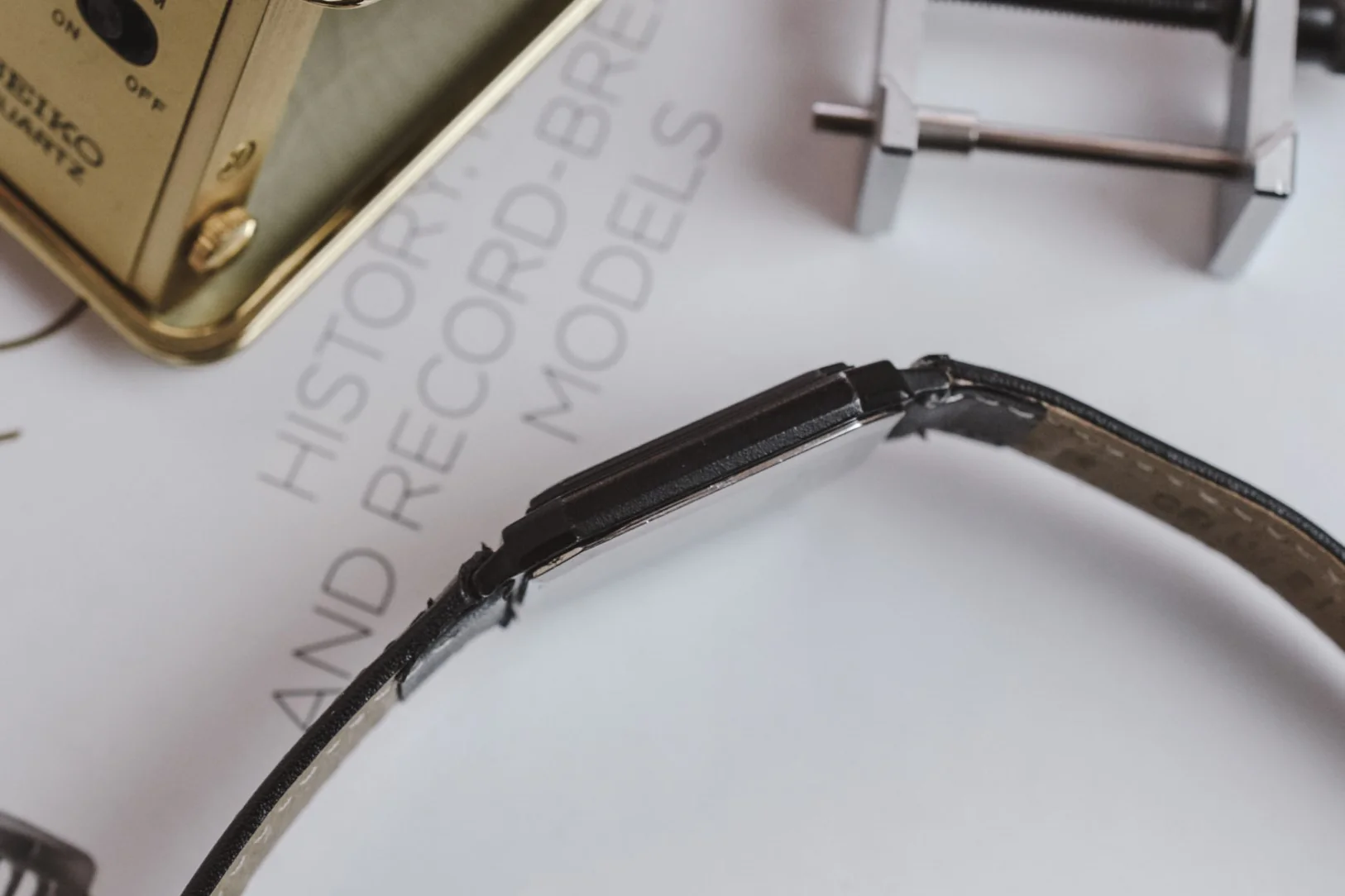 1983 Seiko Black Chrome Plated Roman Dial Octo - Image 5