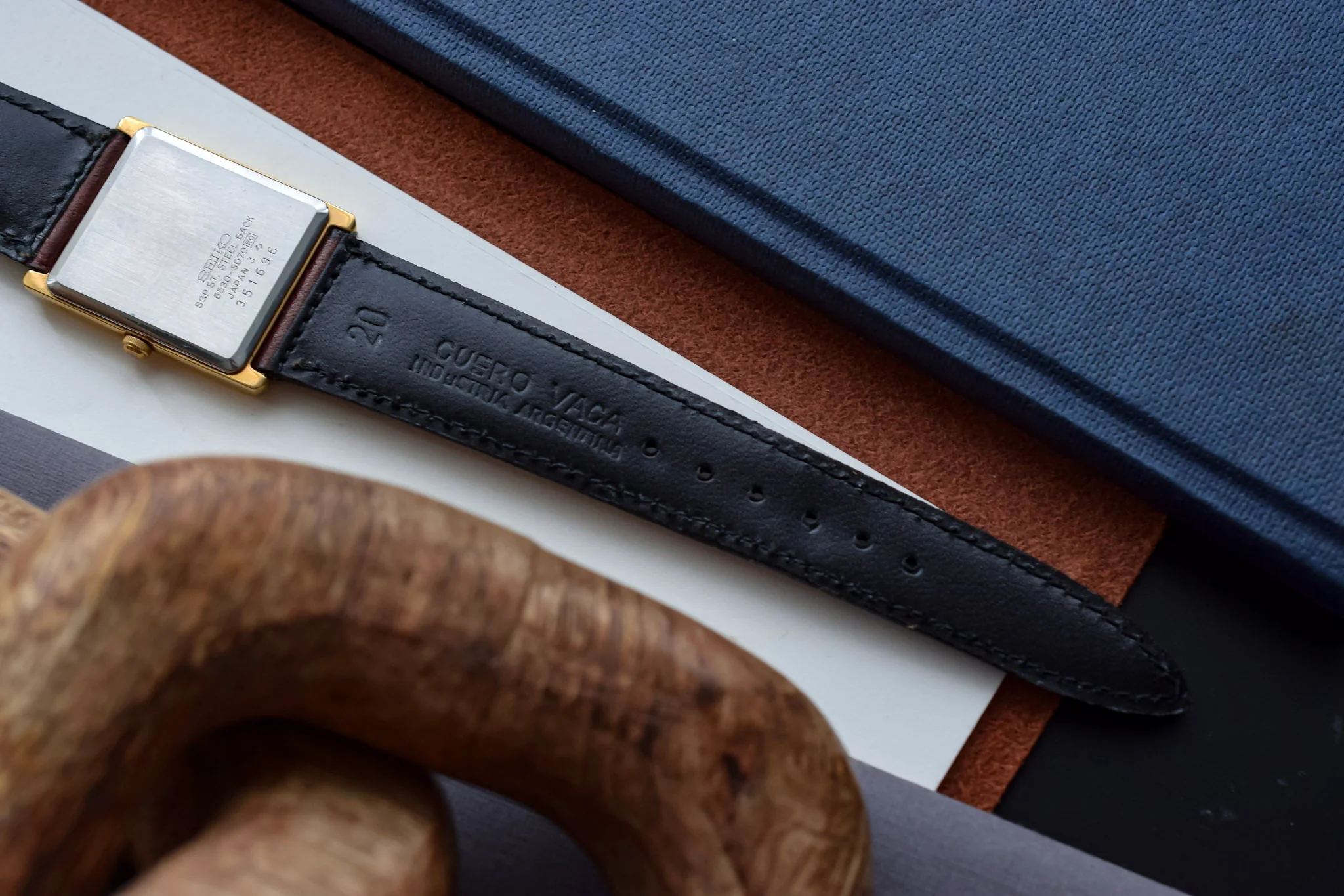 1983 Seiko Champagne Minimalist Tank - Image 8