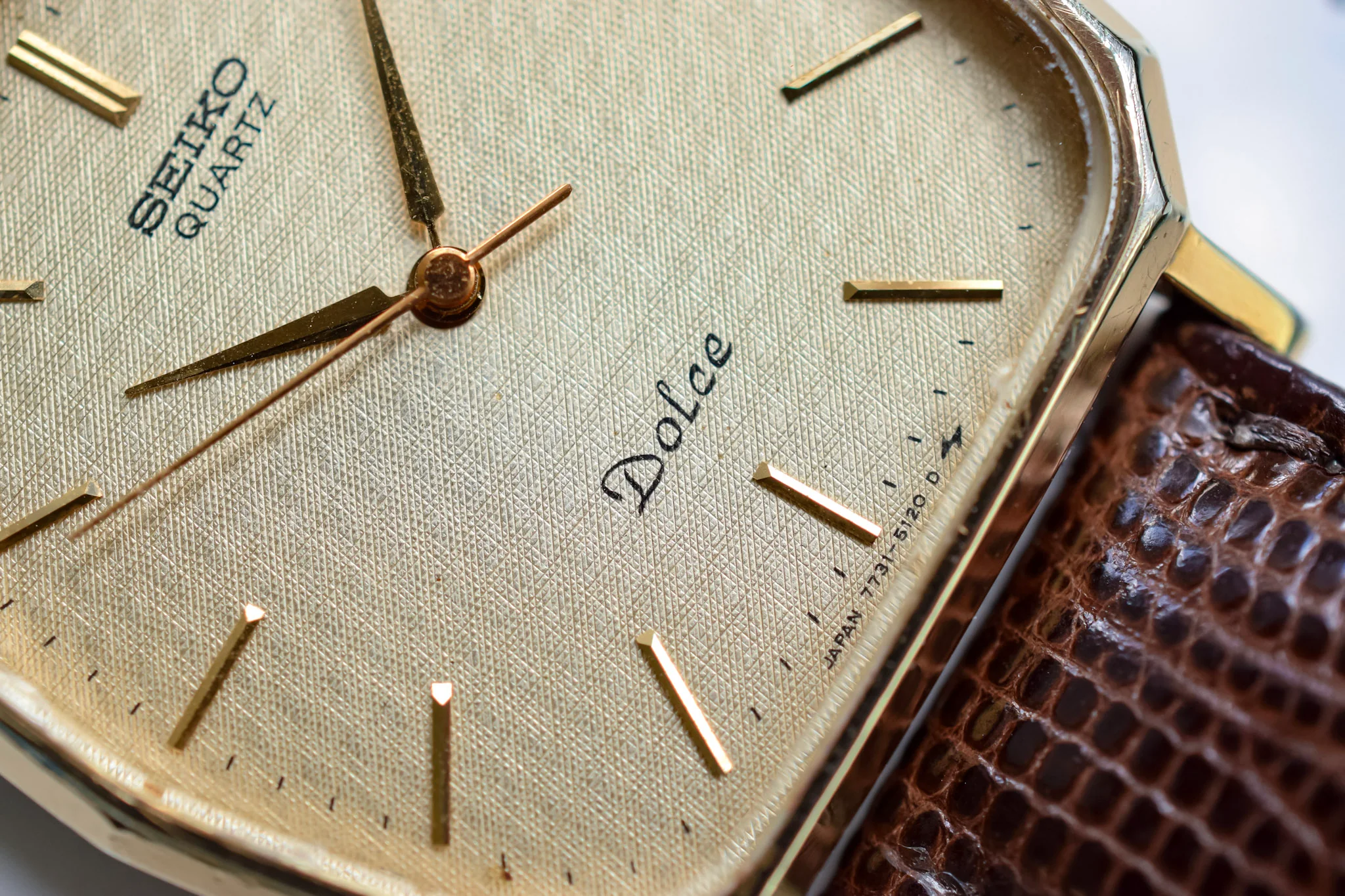 1983 Seiko Dolce Honeycomb Dial Deca - Image 3