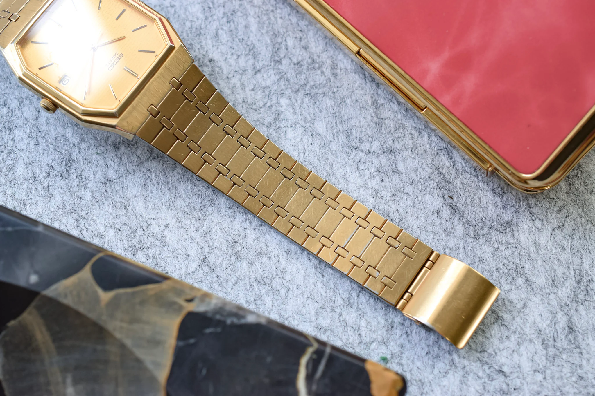 1983 Seiko Honeycomb Octo with Royal Oak style Bracelet - Image 5