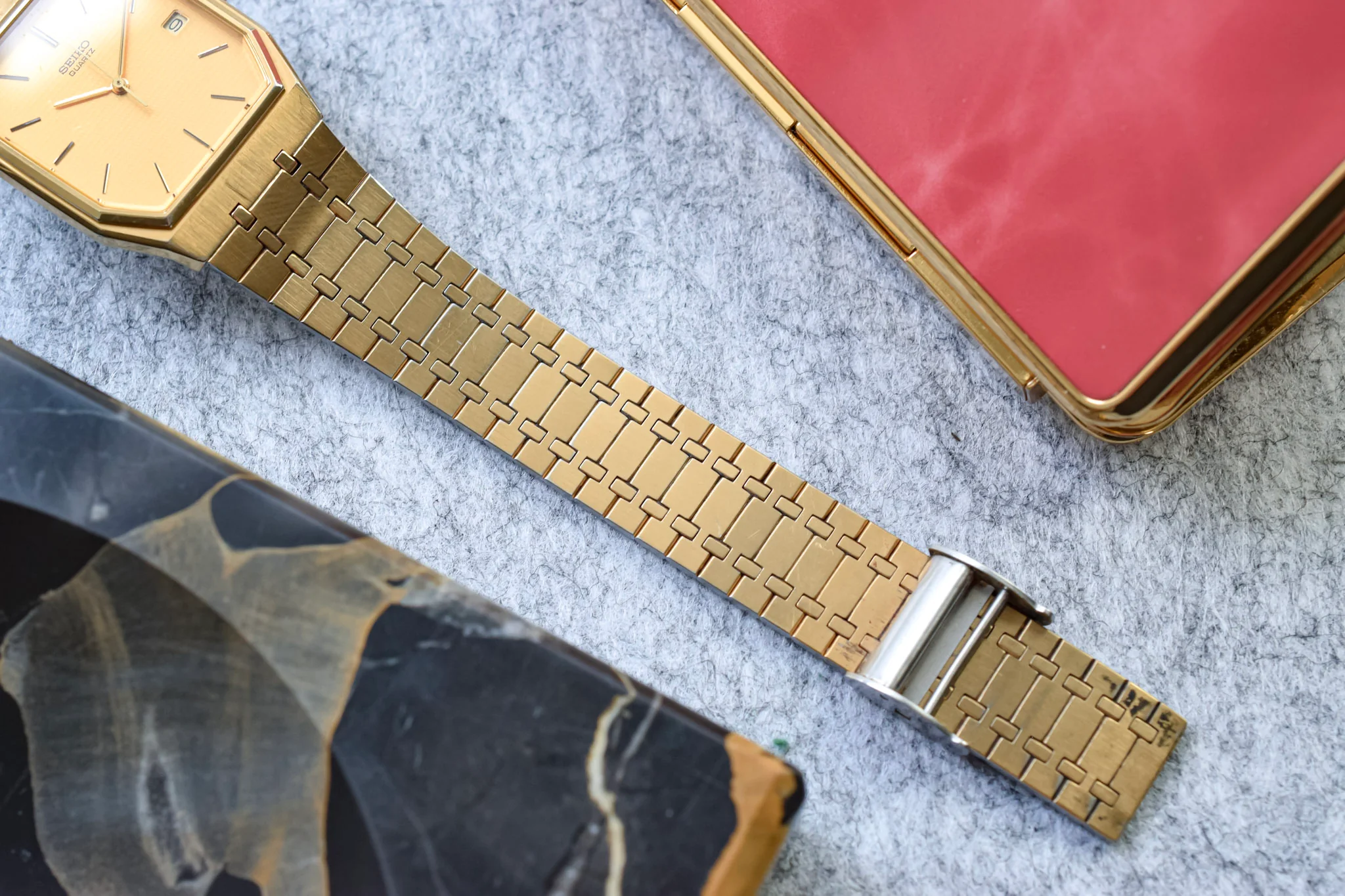 1983 Seiko Honeycomb Octo with Royal Oak style Bracelet - Image 6