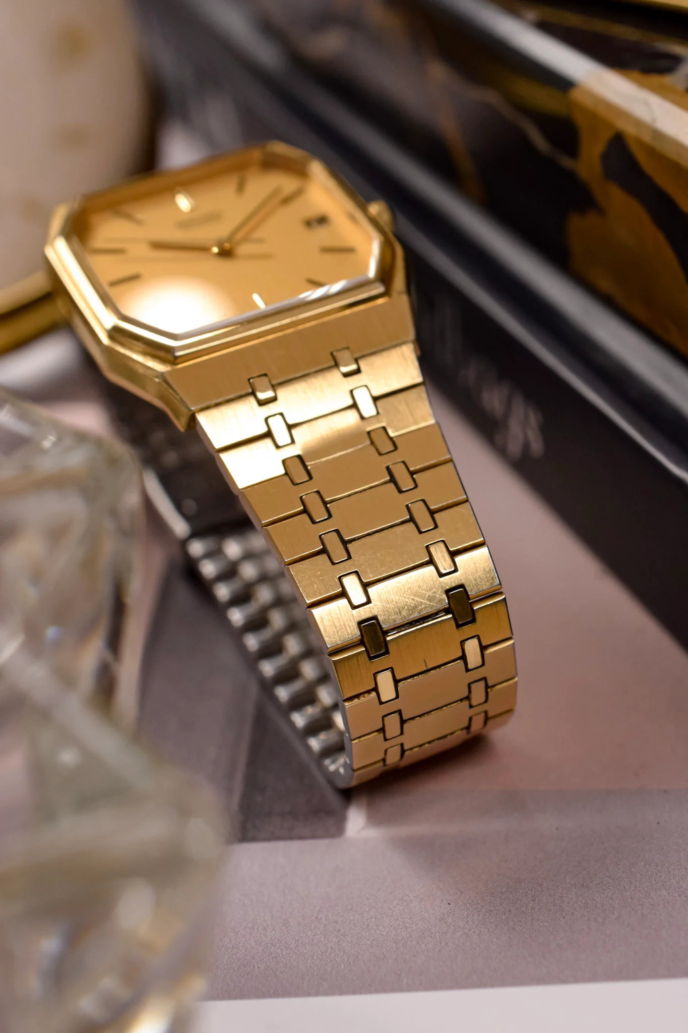 1983 Seiko Golden Honeycomb Royal Oak Octo - Image 6