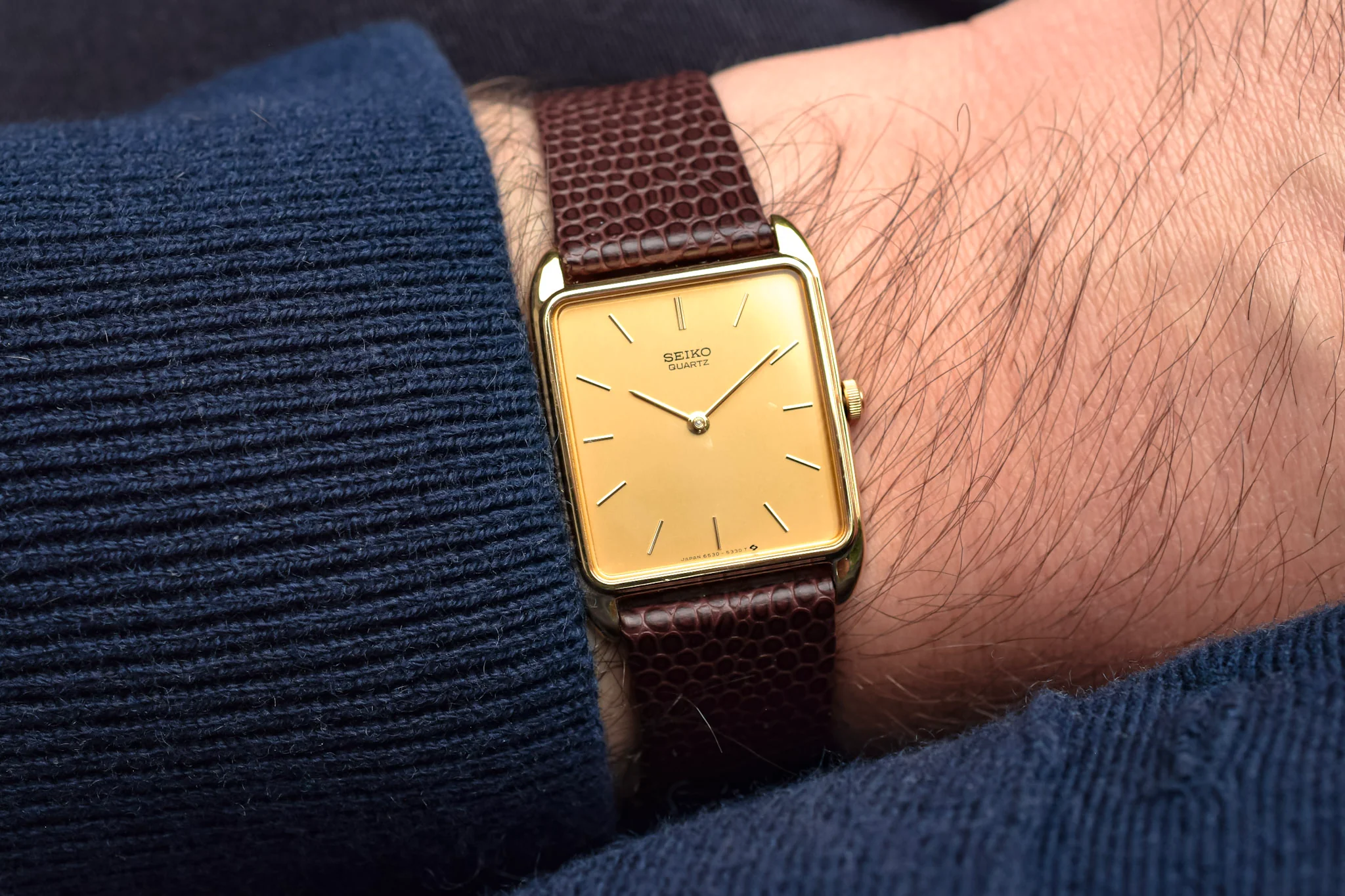 1983 Seiko Stepped Bezel Tank - Image 10