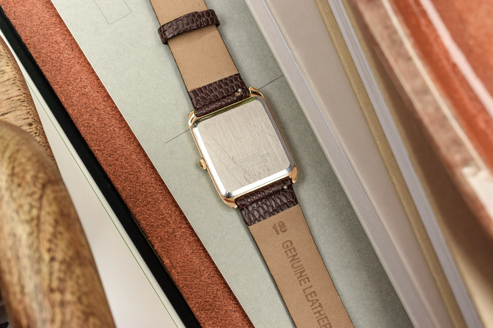 1983 Seiko Stepped Bezel Tank - Image 9