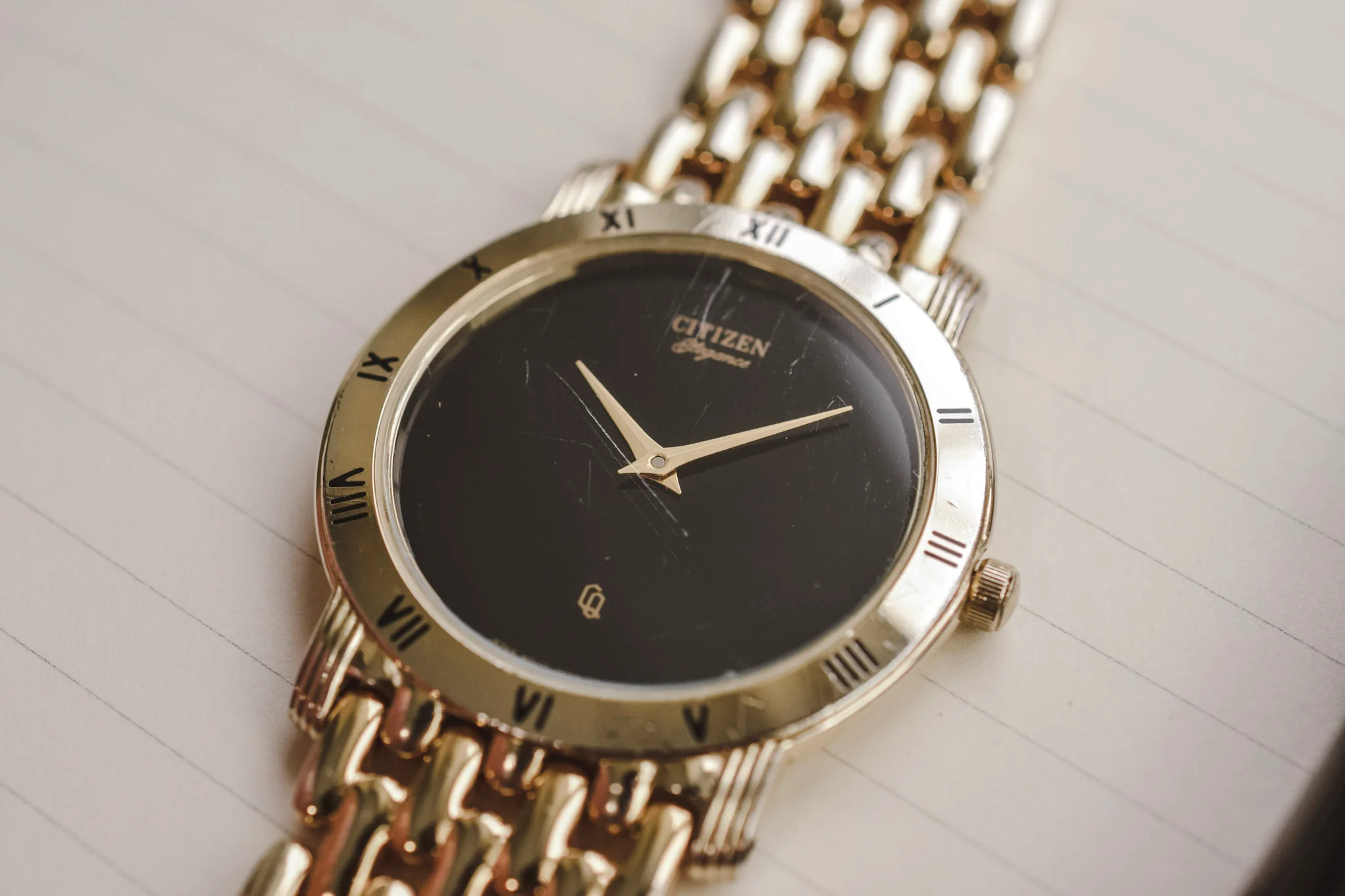1984 Citizen Elegance Roman Bezel - Image 3