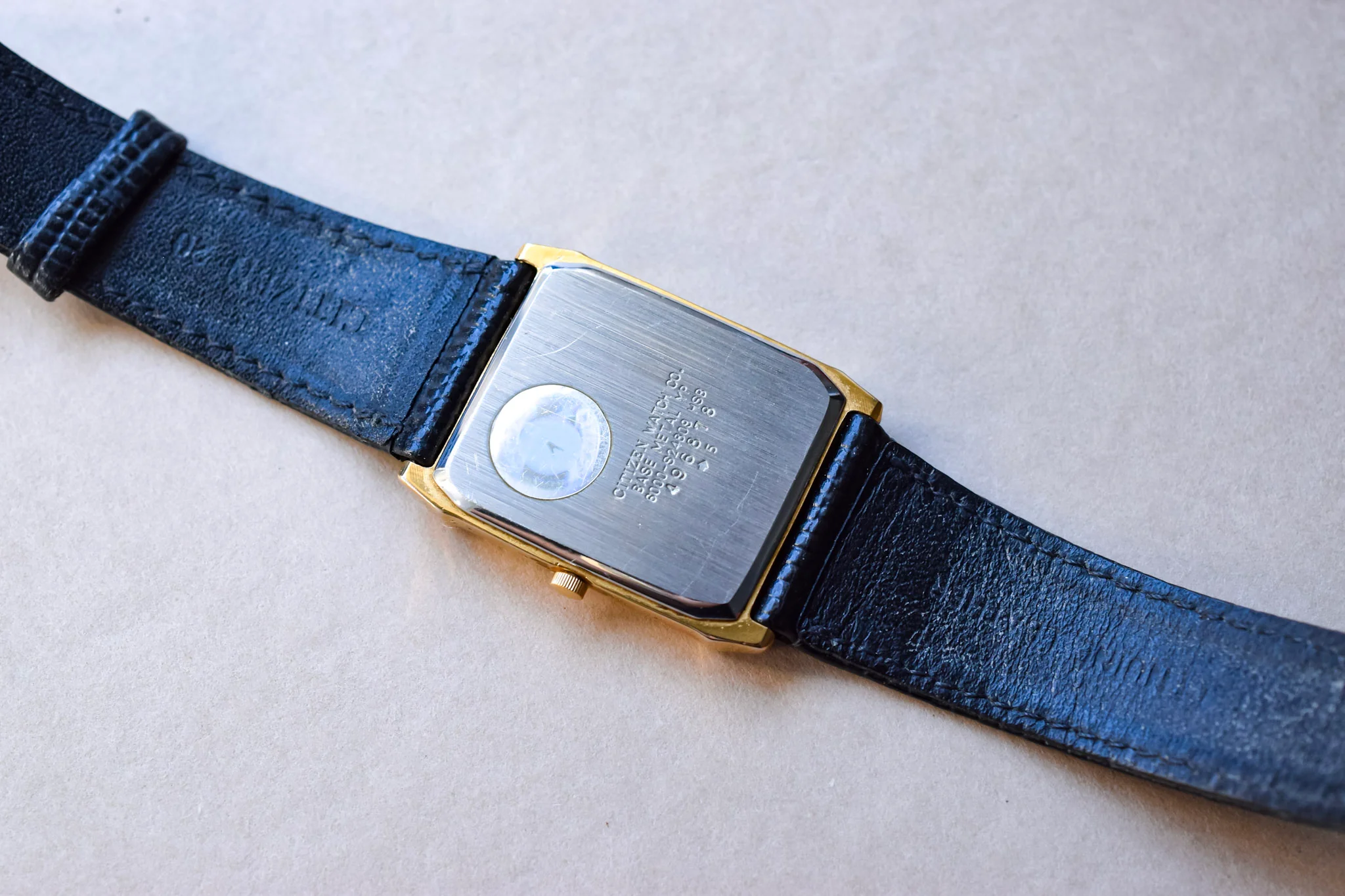1984 Citizen Gilt Dial Day-Date Tank - Image 10
