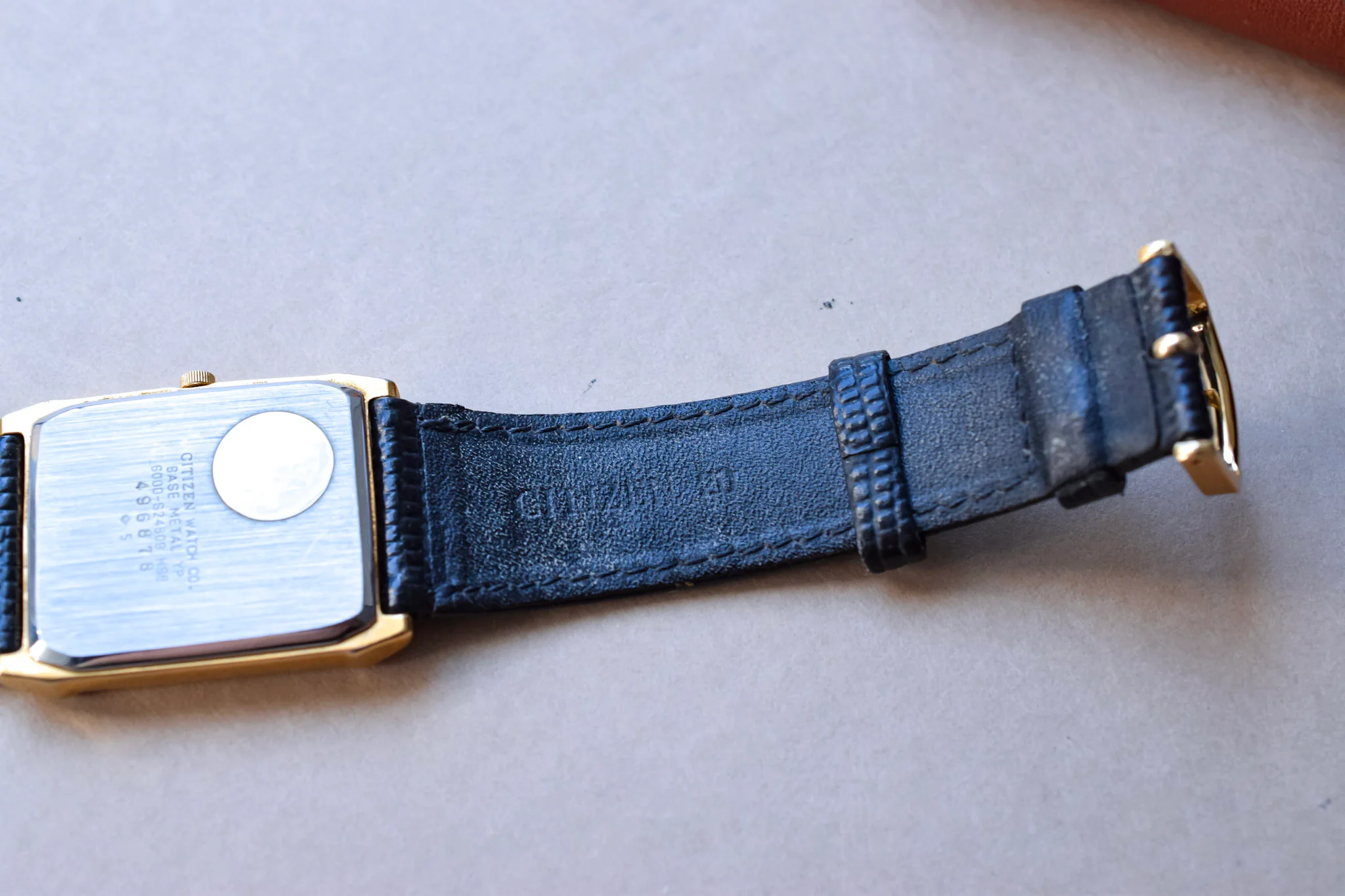 1984 Citizen Gilt Dial Day-Date Tank - Image 7