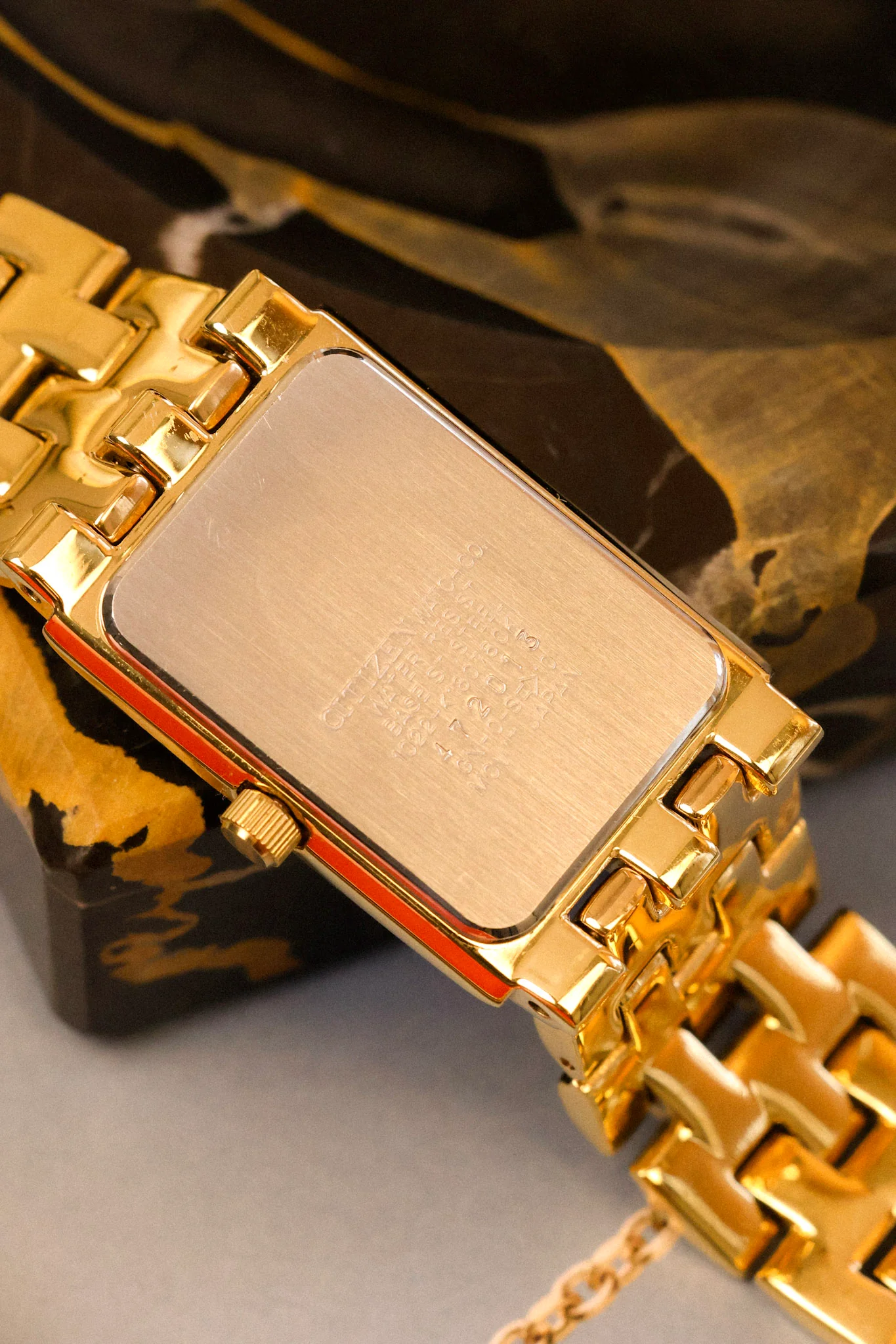 1984 Citizen Golden Diamond Dial Cuff - Image 11