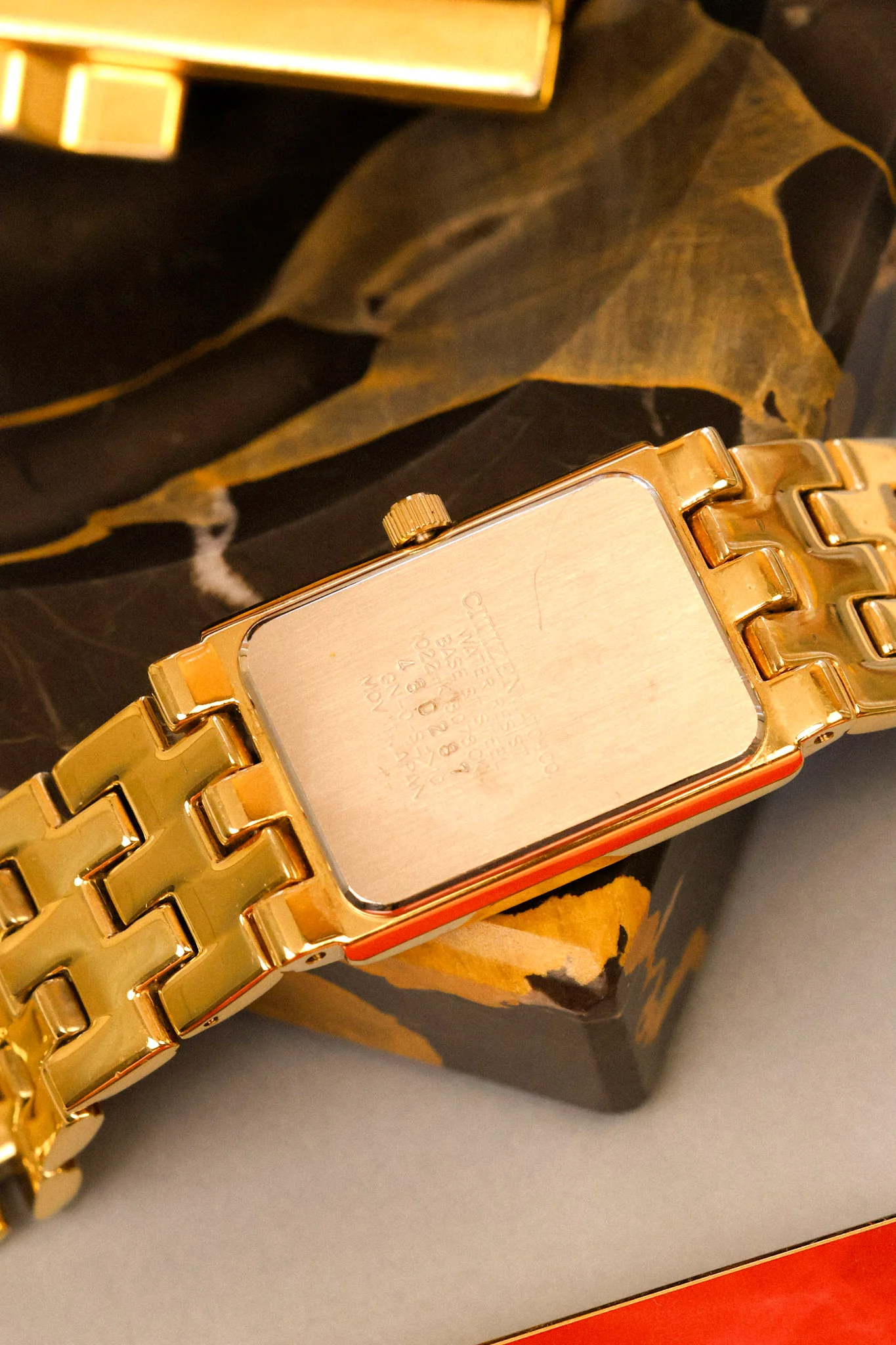 1984 Citizen Golden Diamond Dial Cuff - Image 11