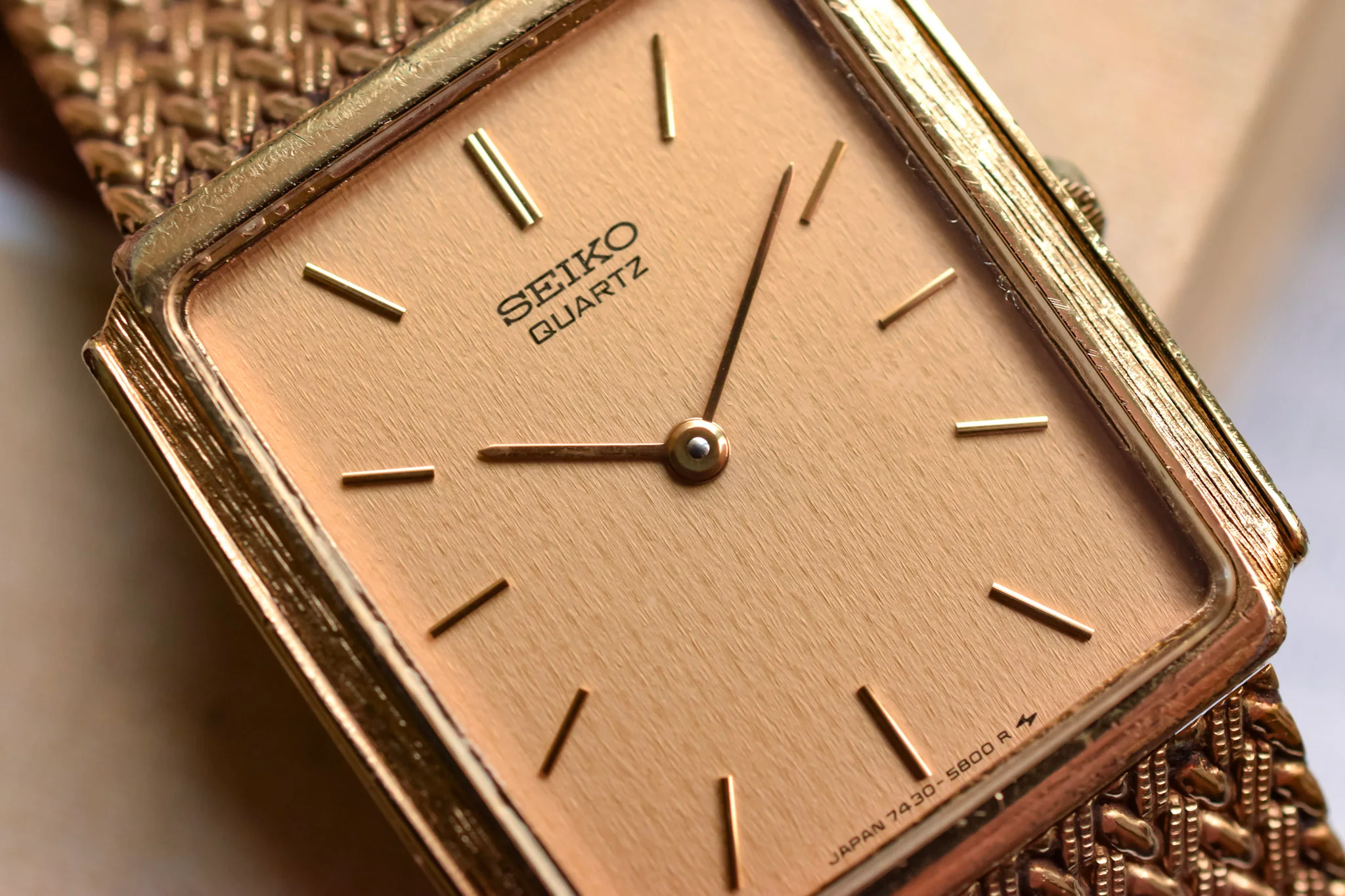 1984 Daini Seiko Bark Bezel Tank - Image 4