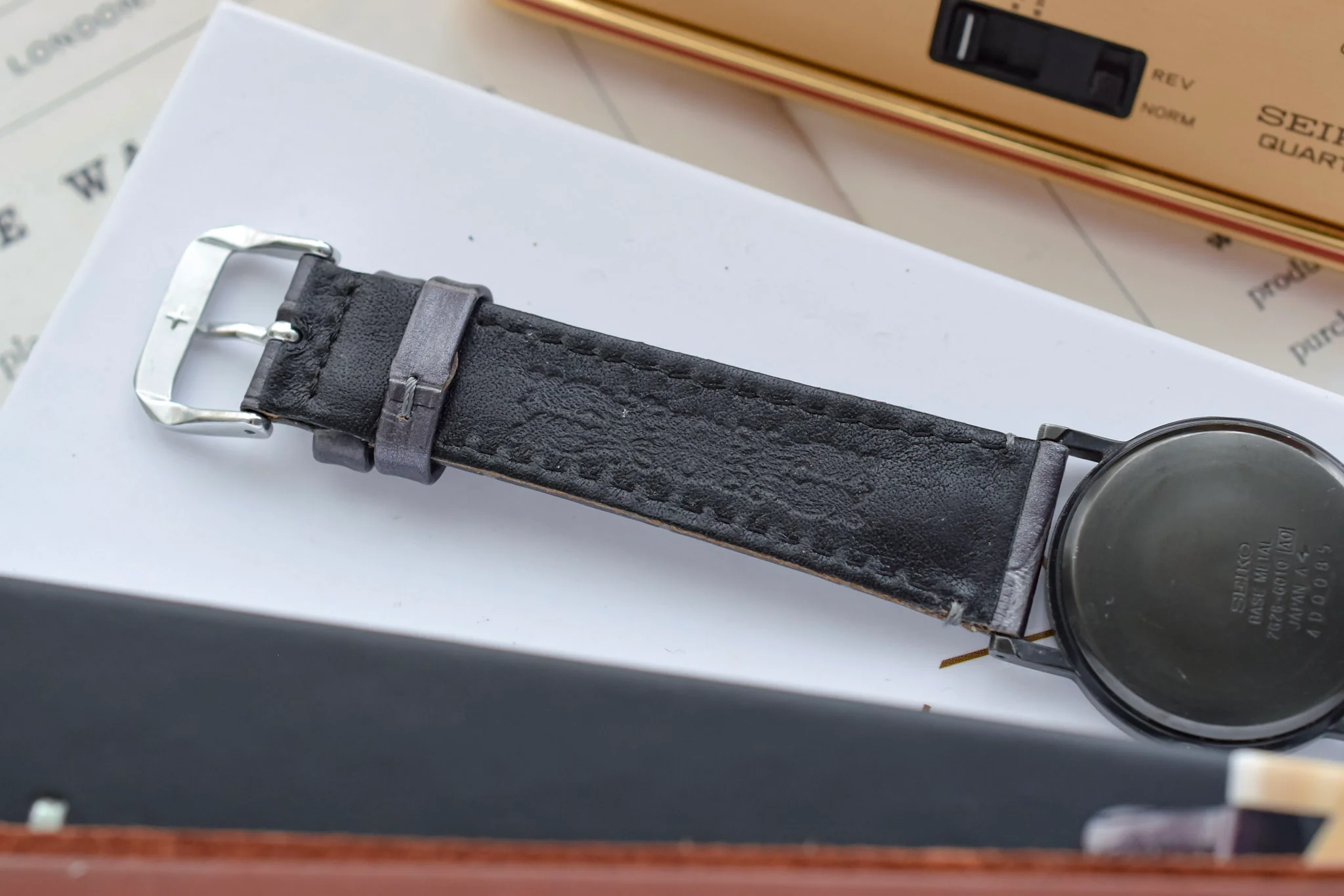 1984 Seiko Black Case Recessed Dial - Image 8