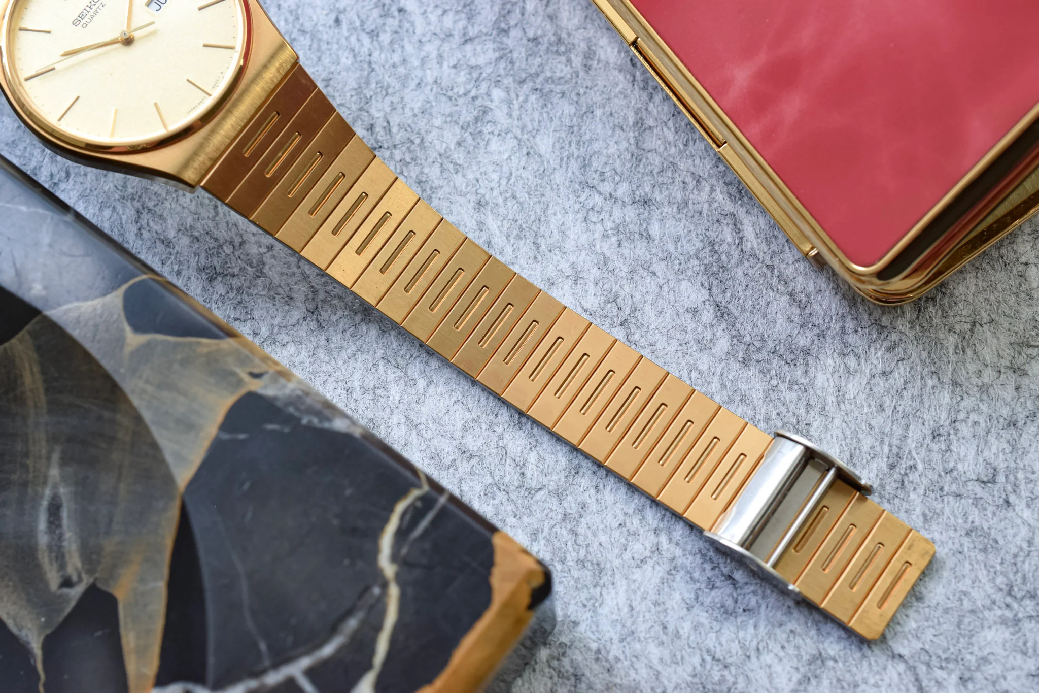 1984 Seiko Champagne Snowflake Day-Date - Image 6