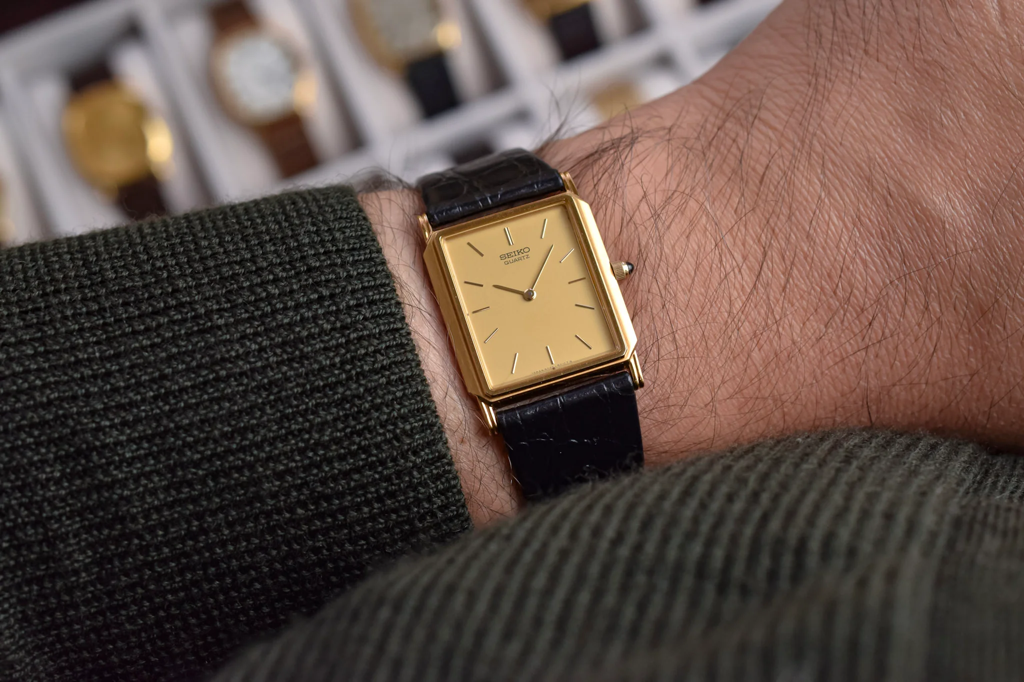 1984 Seiko Champagne Stepped Lugs Tank - Image 2