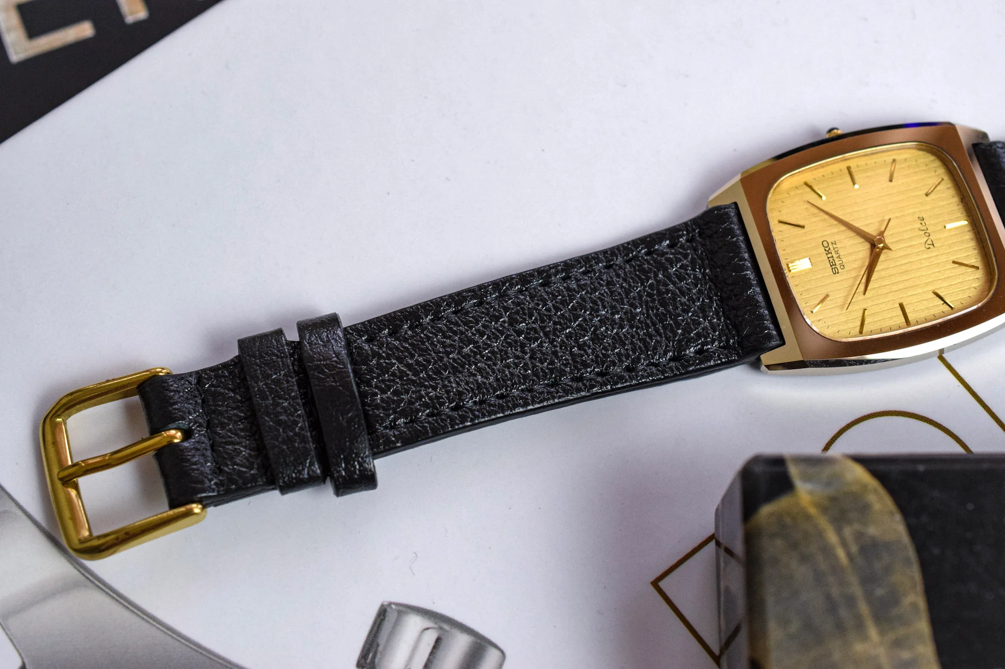 1984 Seiko Dolce NSAG Tapestry Dial Octo - Image 7