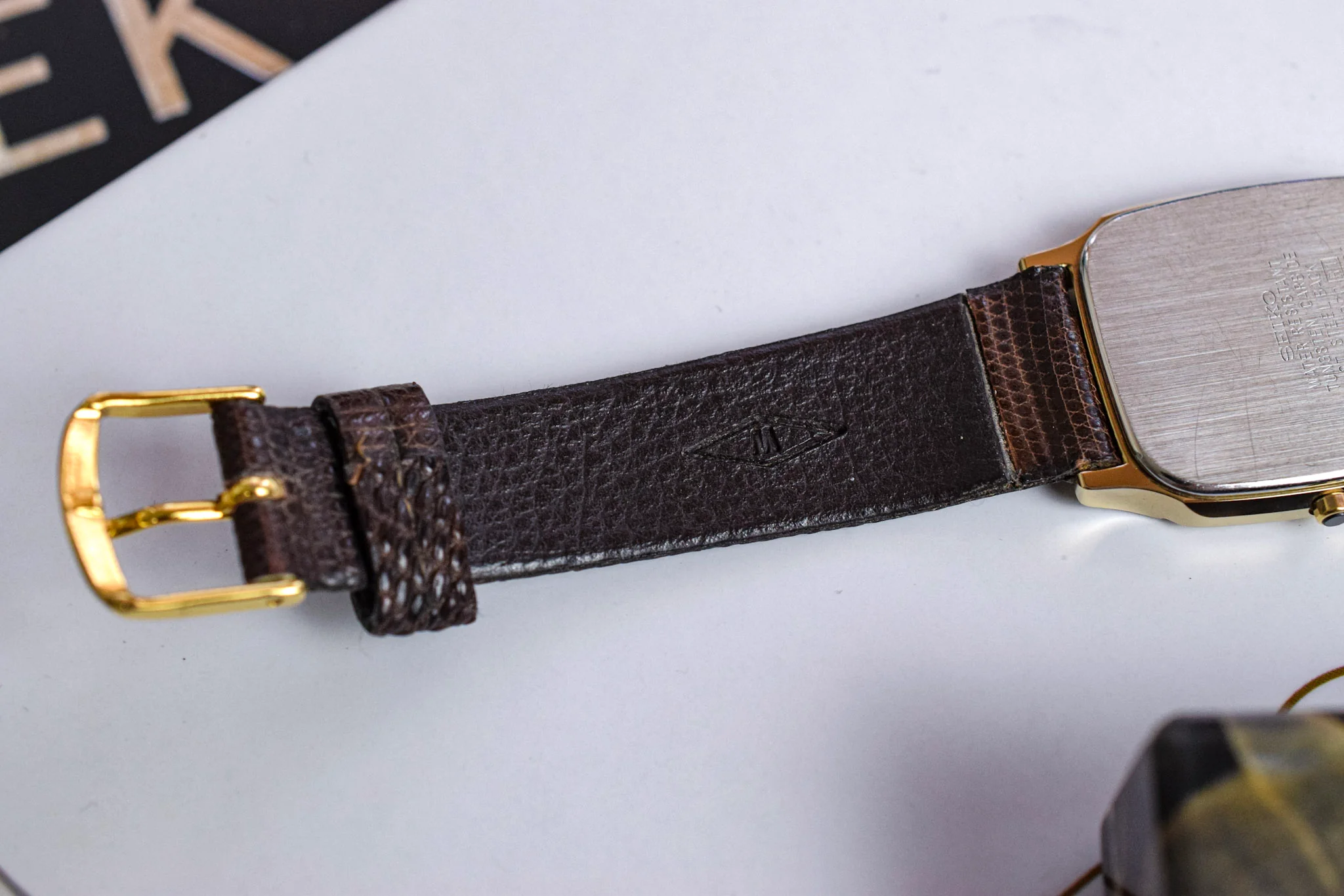 1984 Seiko Dolce Tungsten Carbide Snowflake Dial Tonneau - Image 9