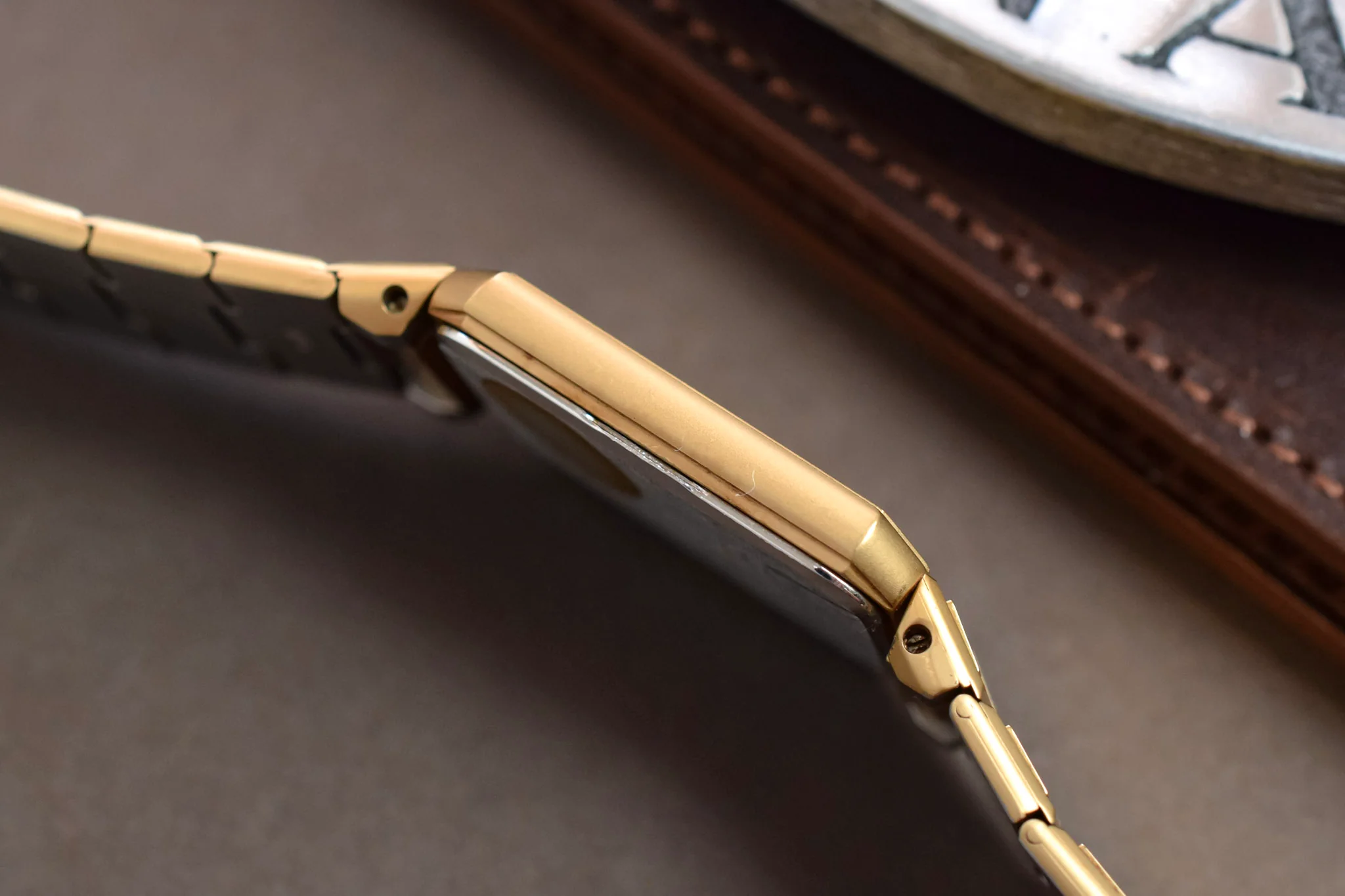 1984 Seiko Santos Golden Tapestry Dial - Image 4