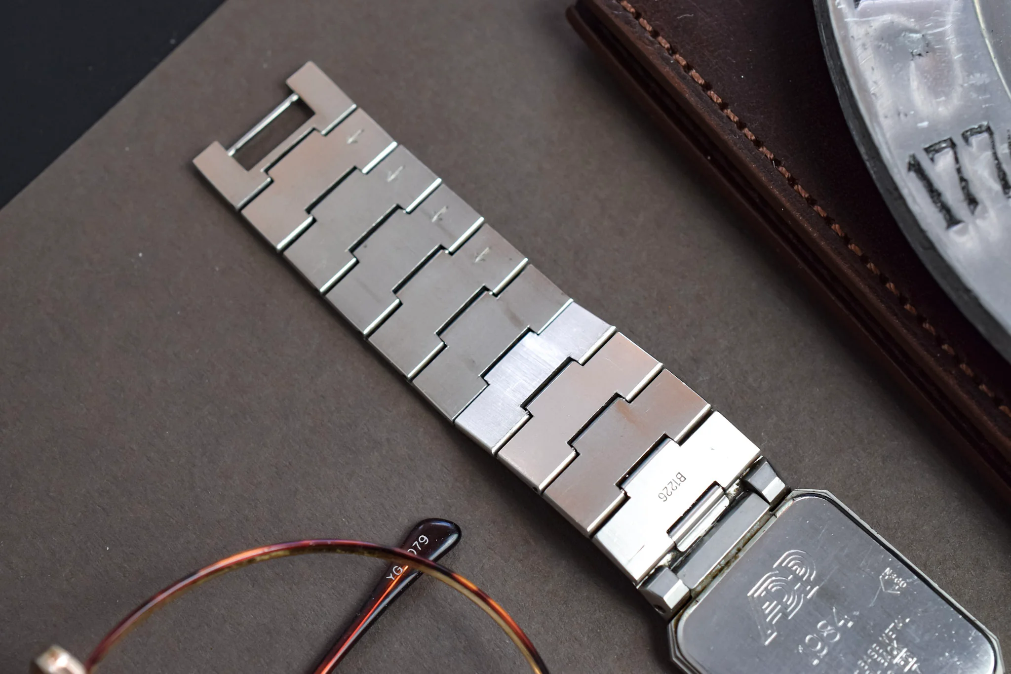 1984 Seiko Santos Two Toned Gray Tapestry Dial - Image 6
