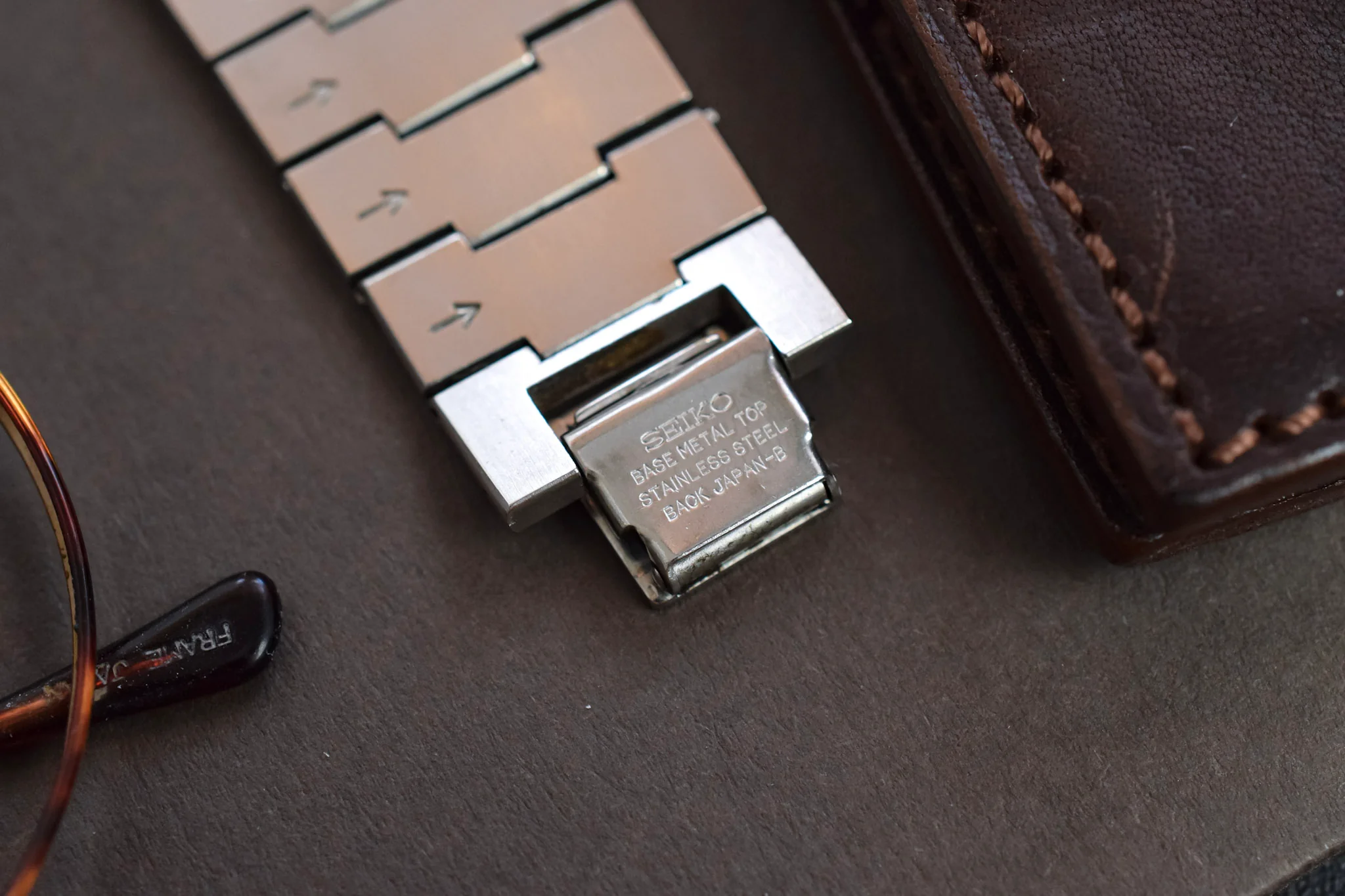 1984 Seiko Santos Two Toned Gray Tapestry Dial - Image 9
