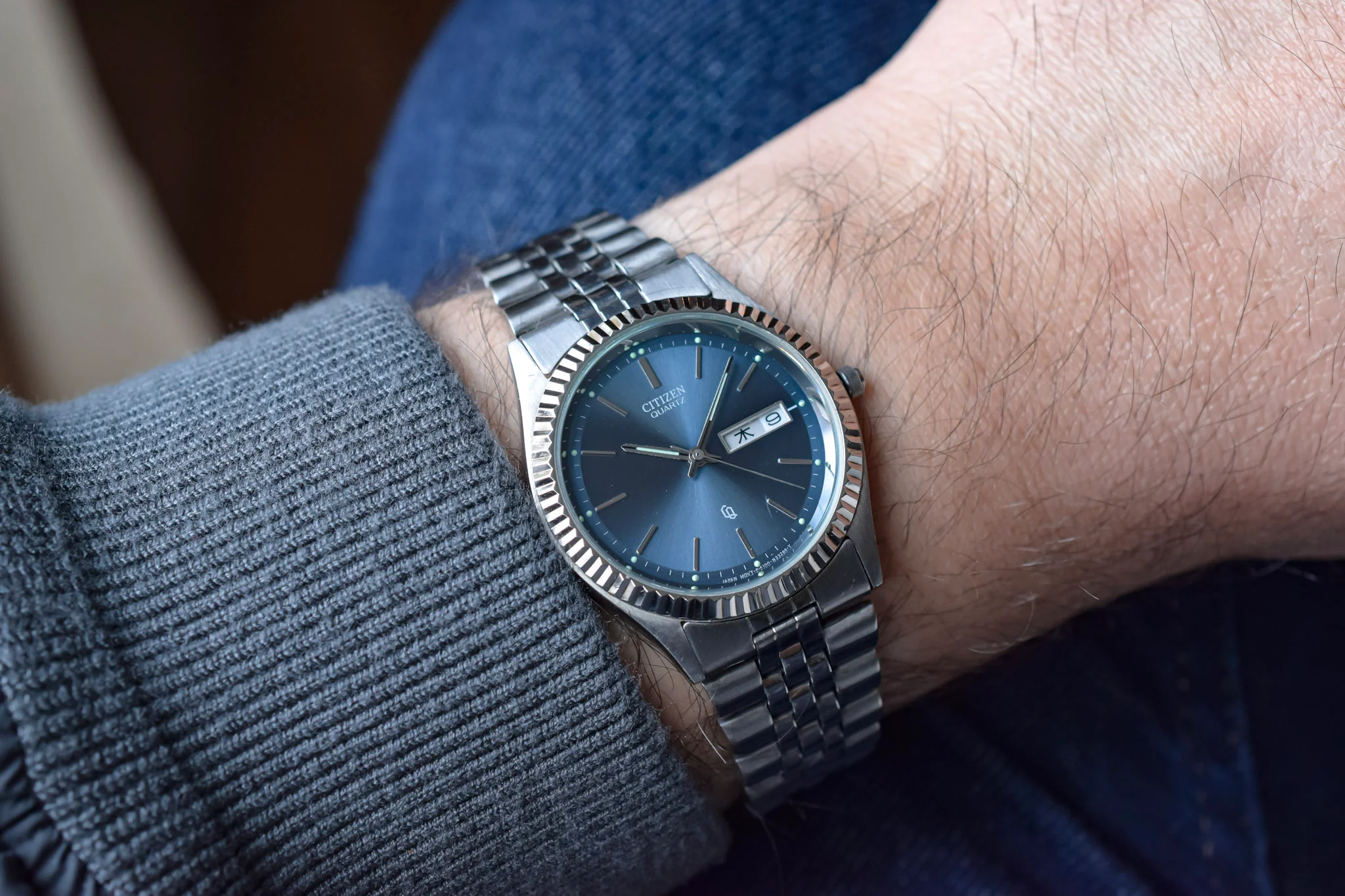 1985 Citizen CQ Blue Kanji "Datejust" - Image 3