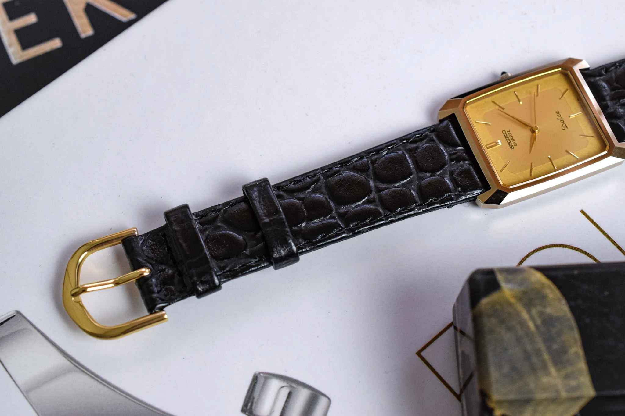 1985 Seiko Dolce Tungsten Carbide Polygon - Image 7
