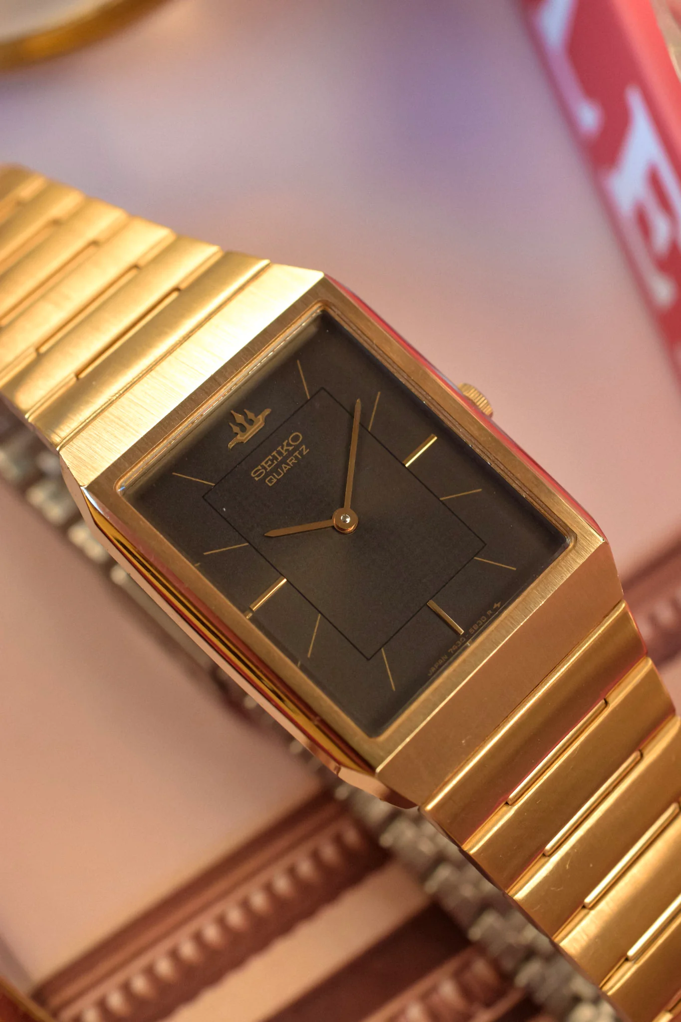 1985 Seiko Galaxy Gilt Tonneau - Image 3