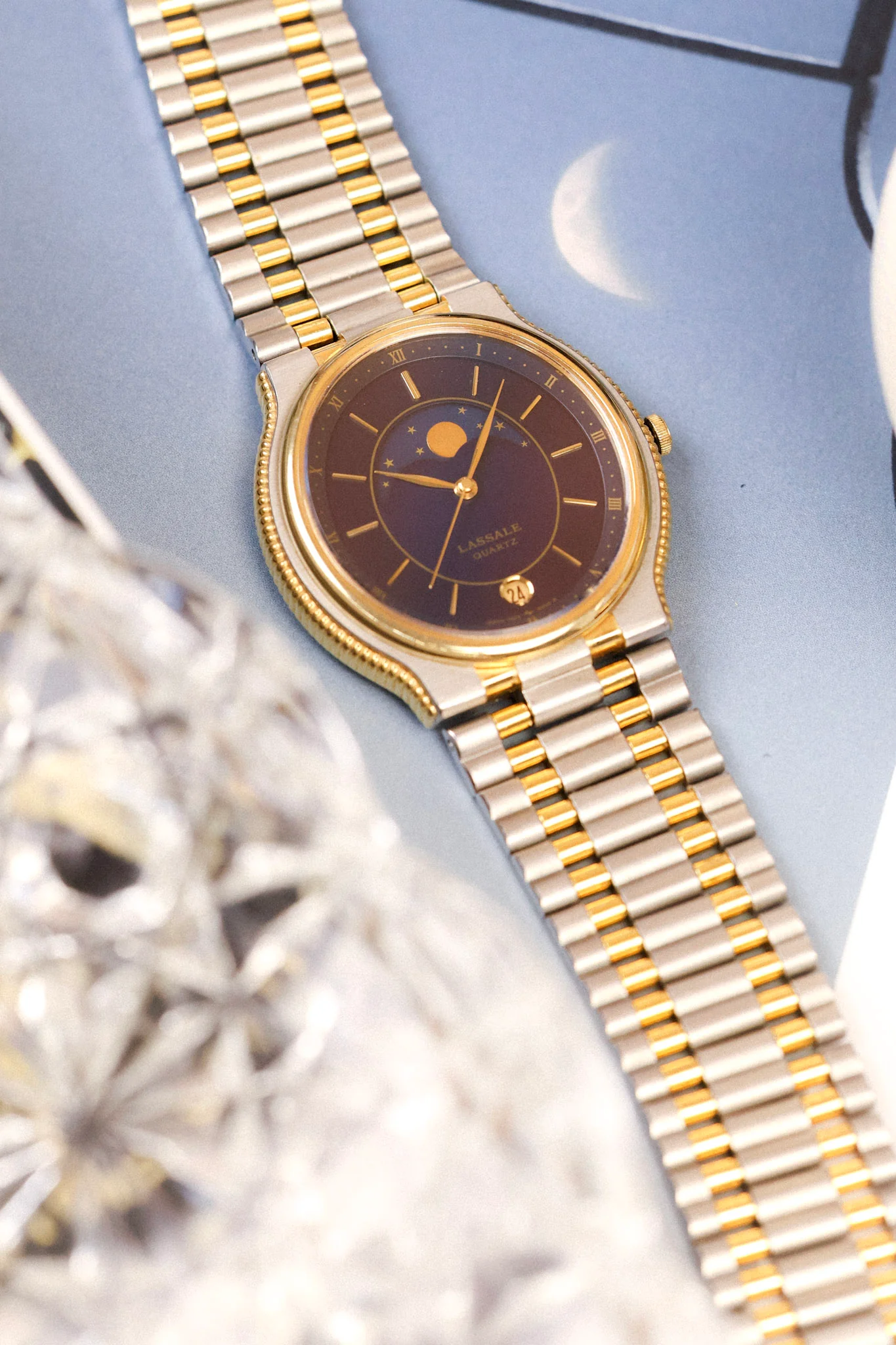 1985 Seiko Lassale Moonphase Coin Edge Ellipse - Image 18