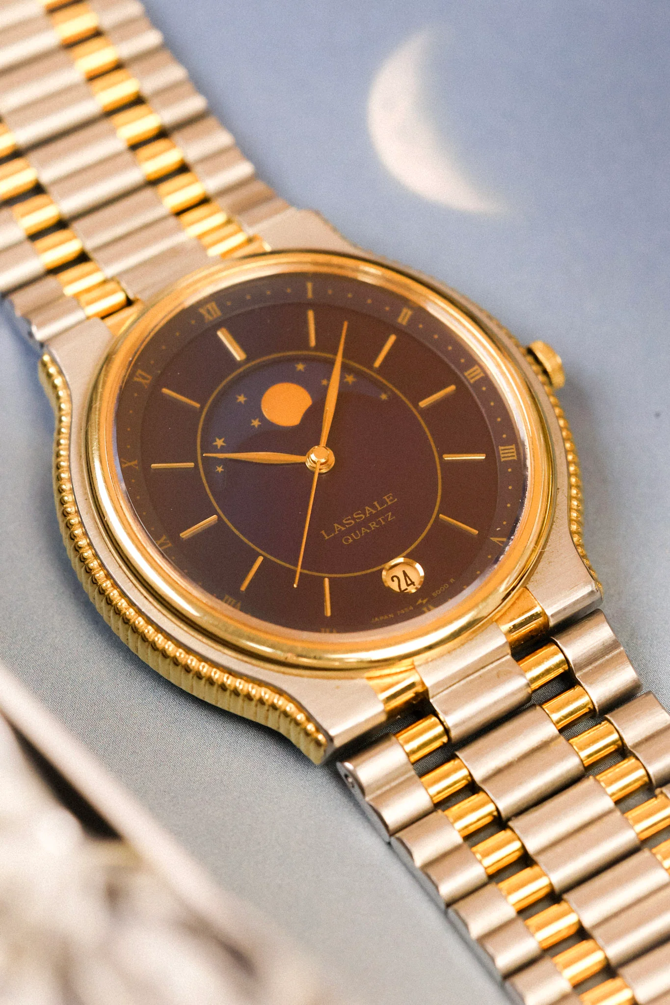 1985 Seiko Lassale Moonphase Coin Edge Ellipse - Image 19